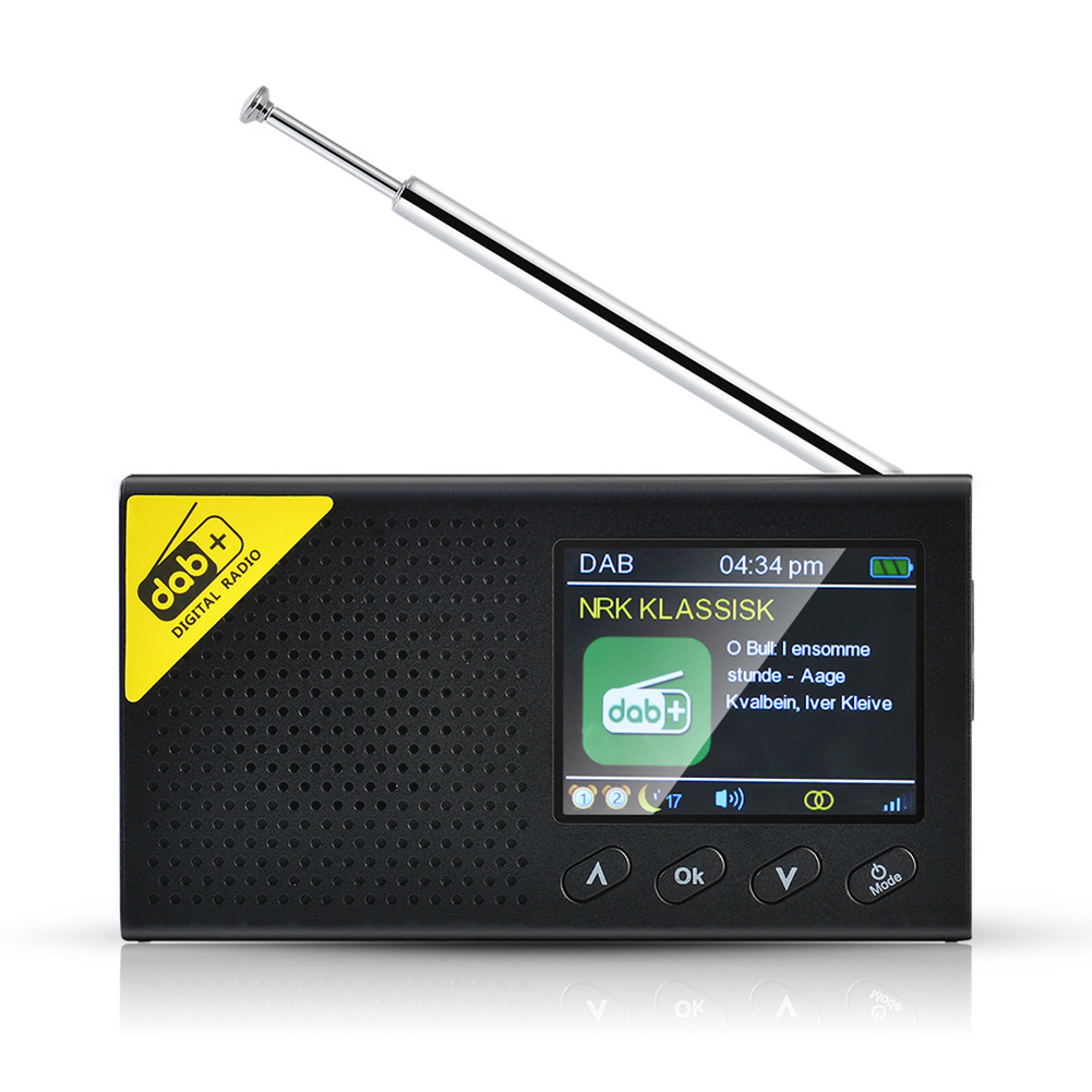 portable digital radio with bluetooth and lcd display dab fm receiver for home & office