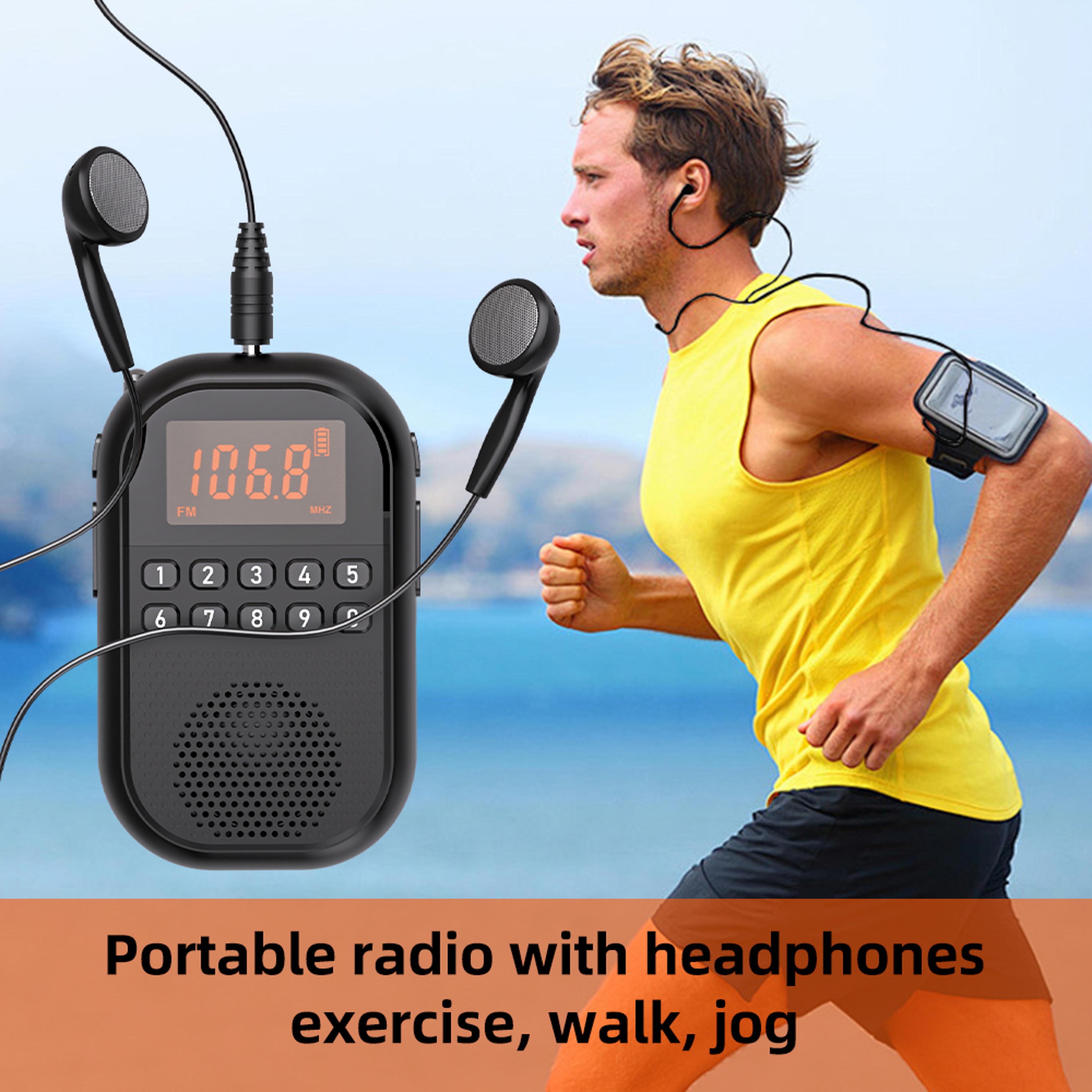 mini portable radio with hd sound quality & usb sd dual card decoding for outdoor use