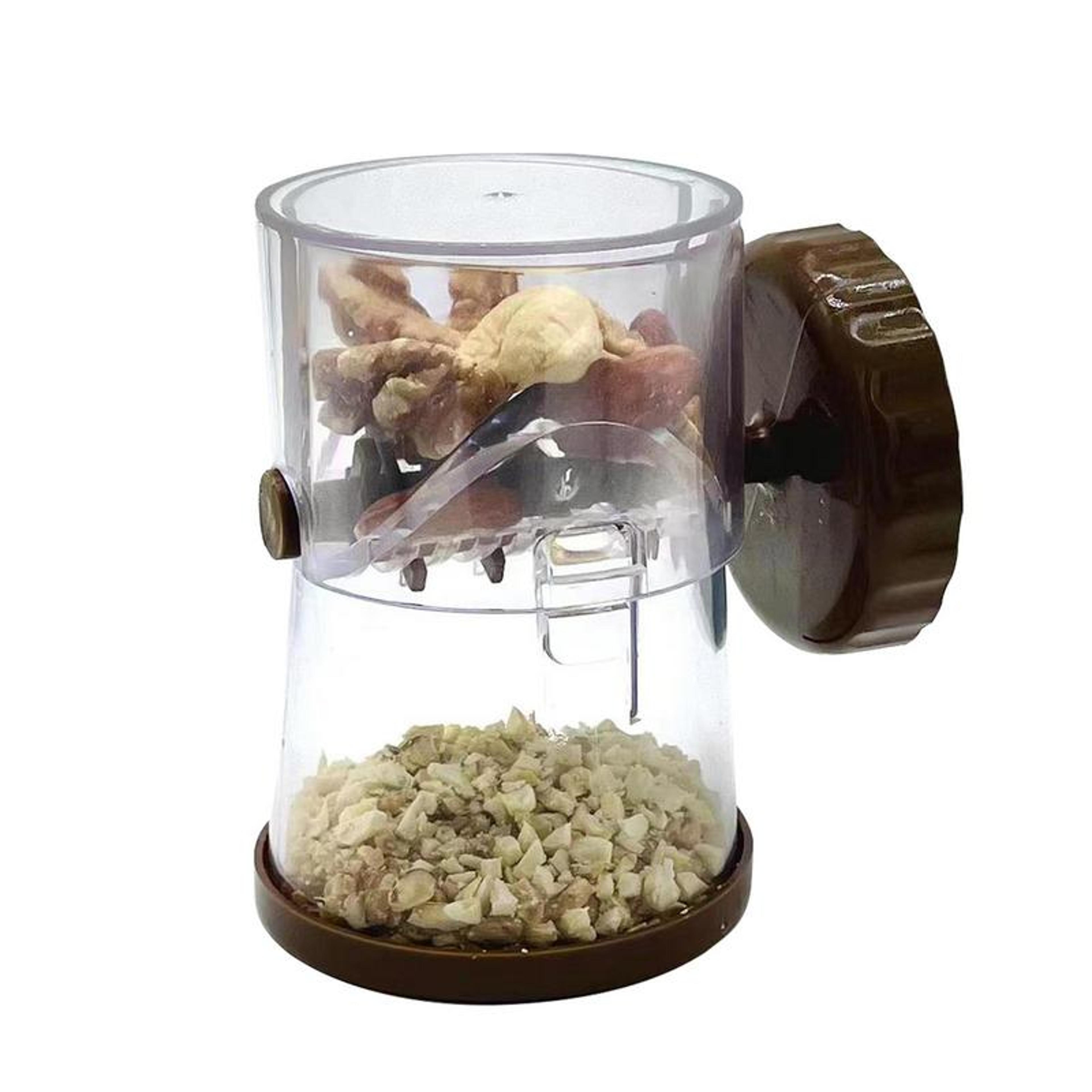 manual nut chopper hand crank grinder multi purpose kitchen nut slicer for garlic ginger & peanuts