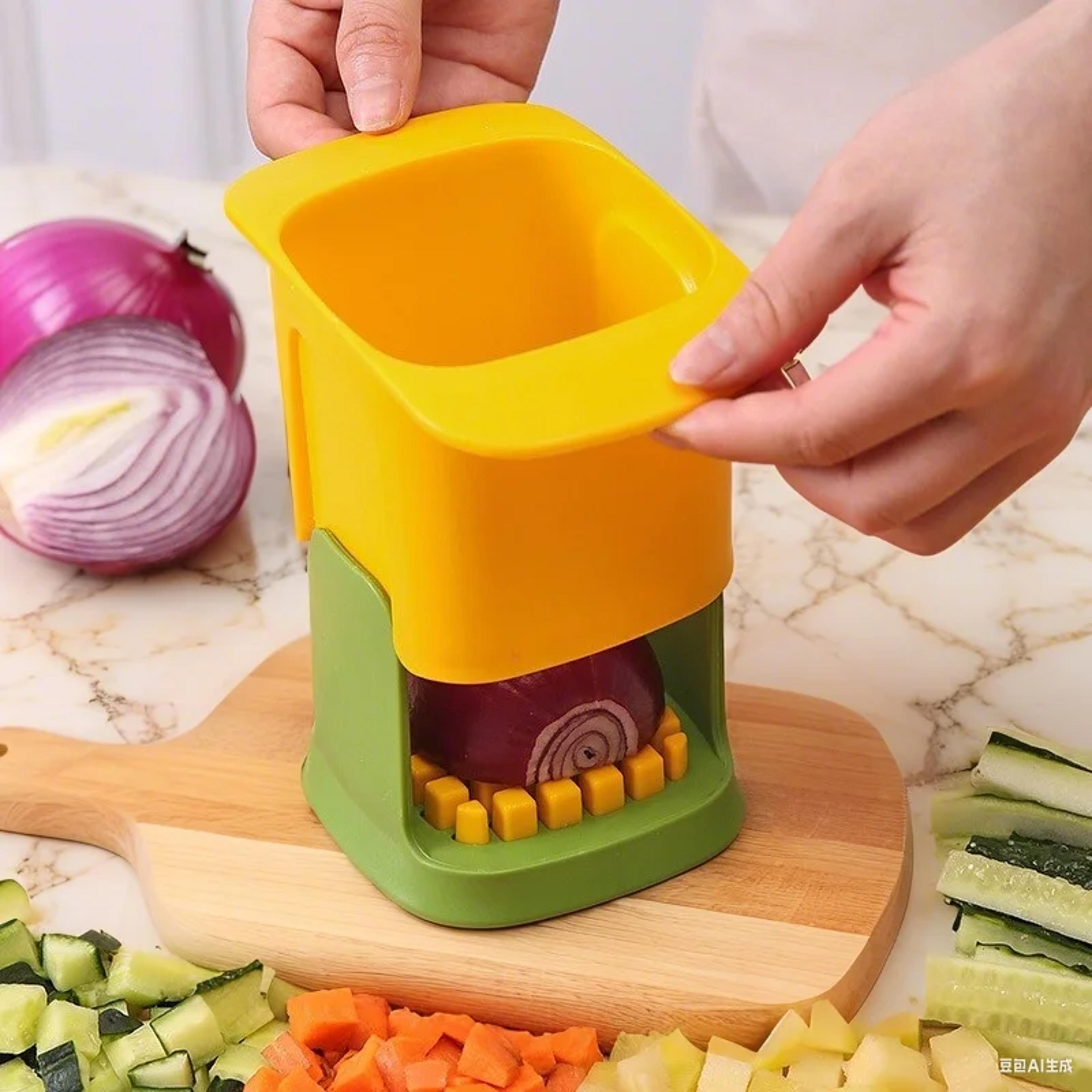 multi blade vegetable chopper and garlic press cutter manual food slicer for quick prep