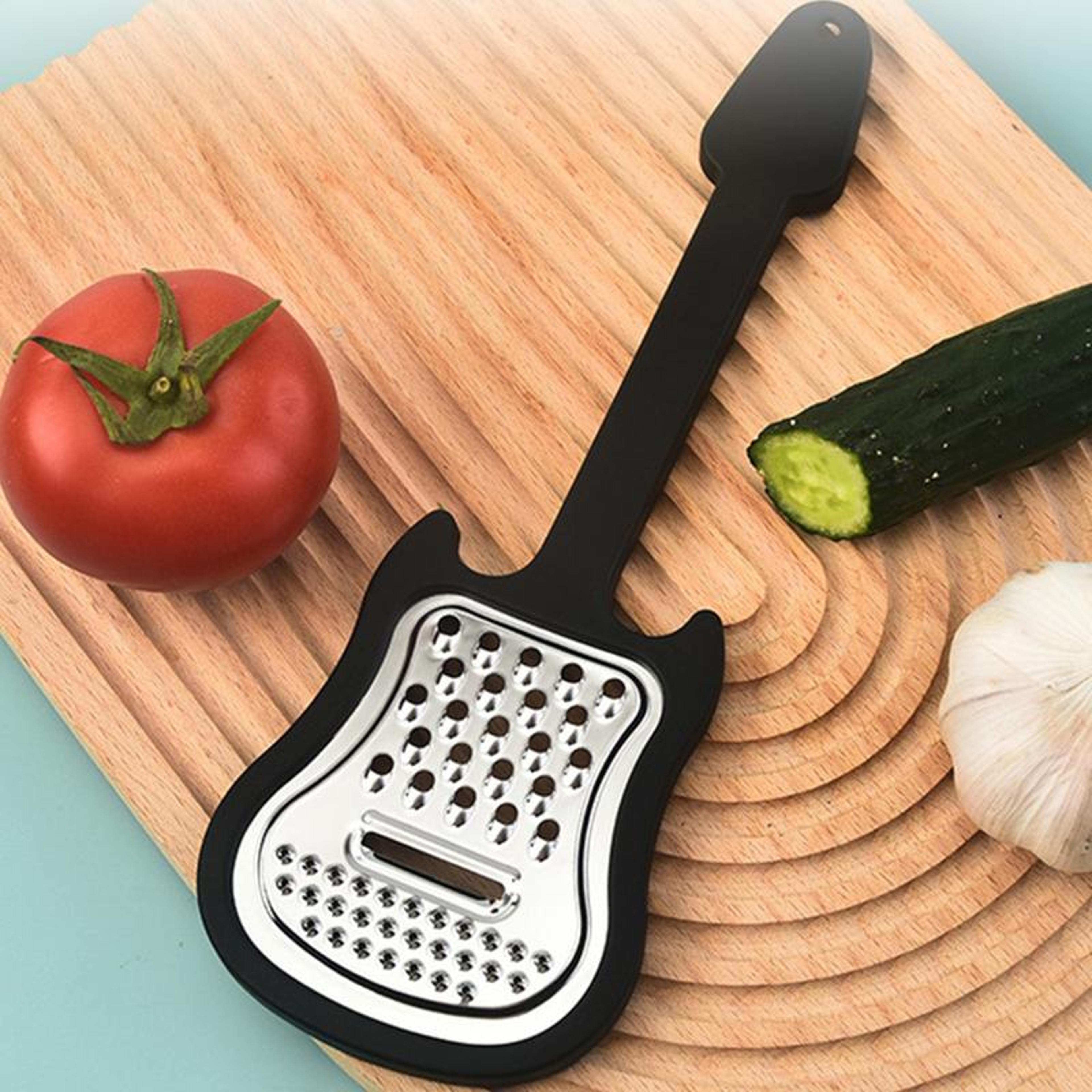 handheld guitar shaped fruit & vegetable grater peeler
