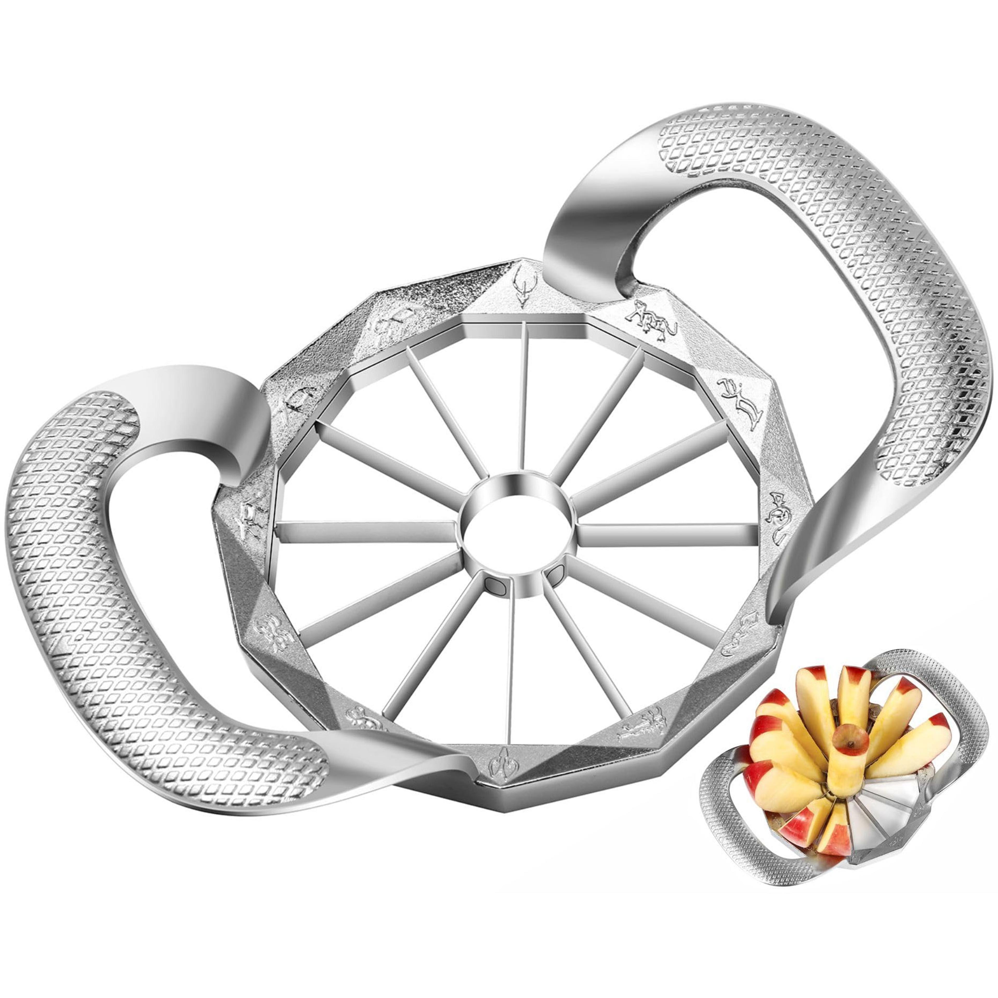 sturdy apple slicer & corer sharp stainless steel fruit cutter tool
