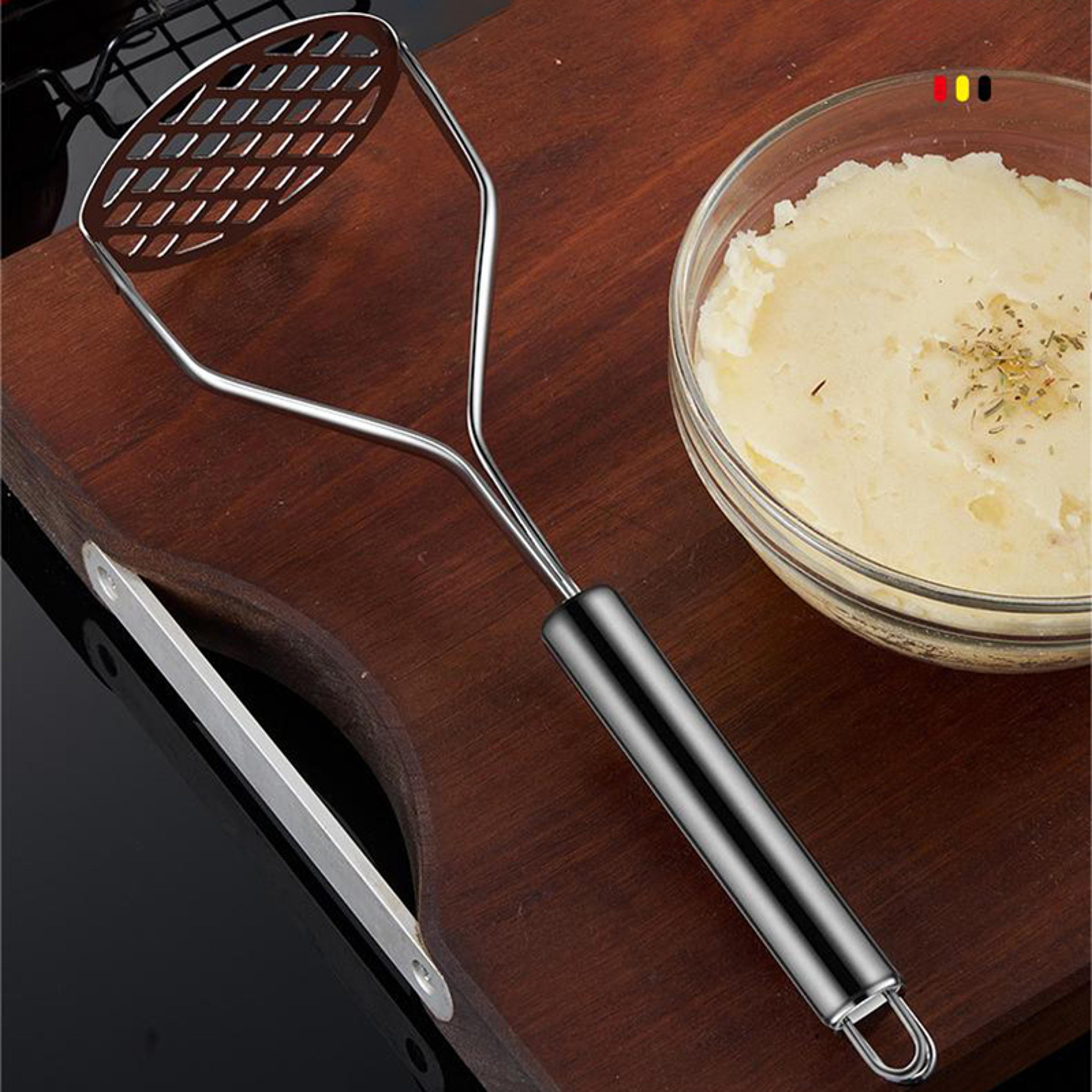 premium stainless steel potato masher & fruit press multi functional kitchen tool
