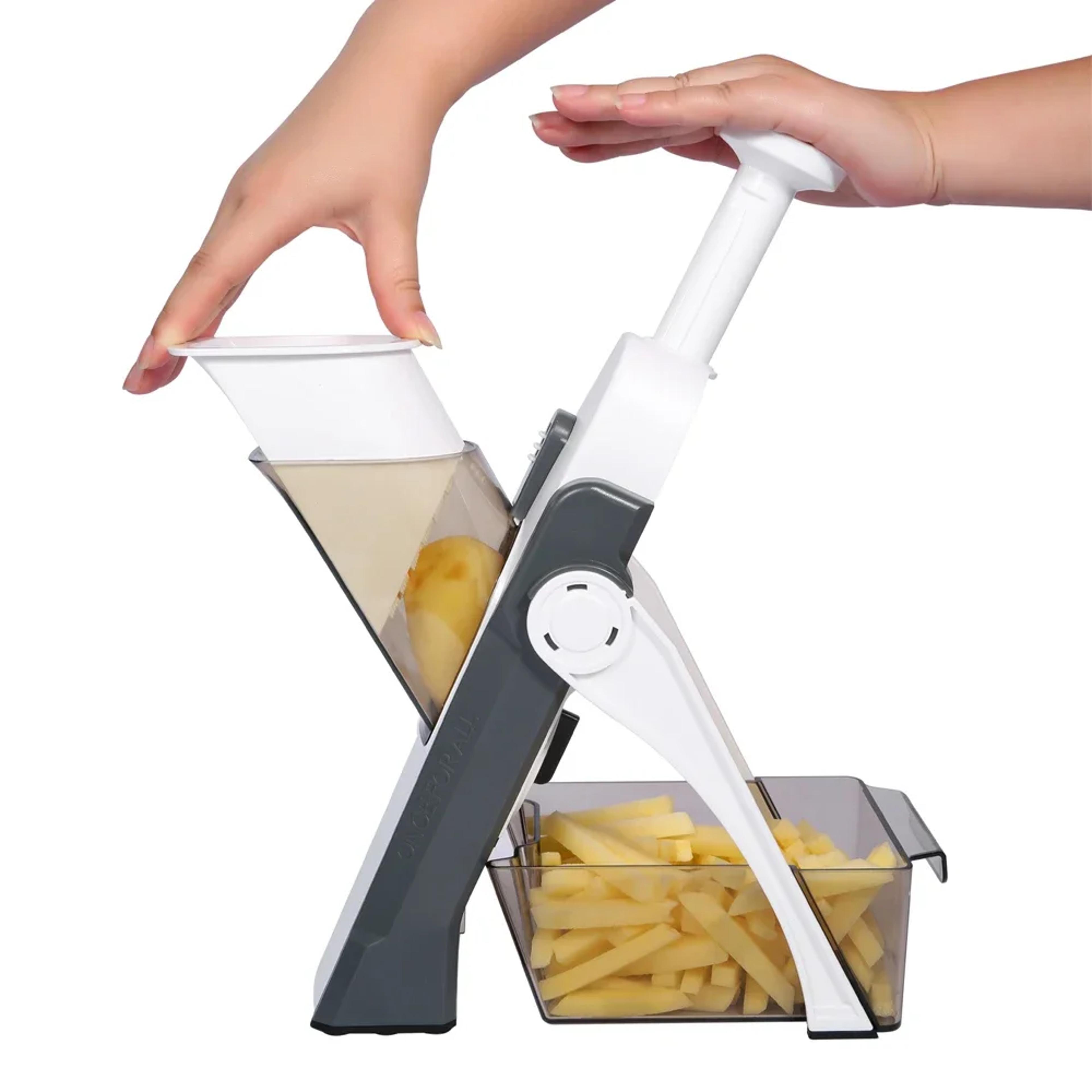 adjustable mandoline slicer multifunction vegetable cutter & kitchen slicer tool for fruit, potato & food prep