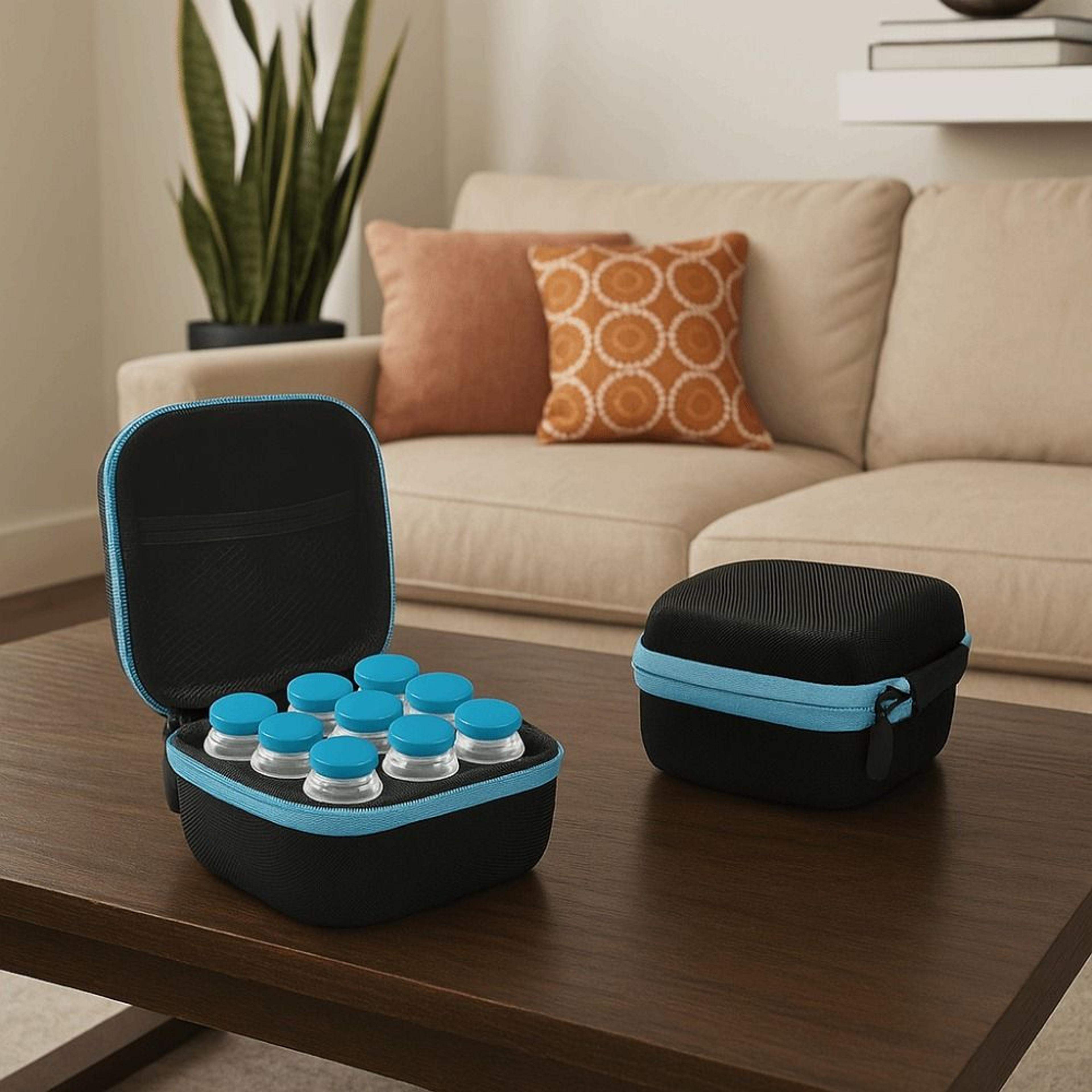 large capacity waterproof insulin vial organizer case durable eva vial storage protector for travel & home