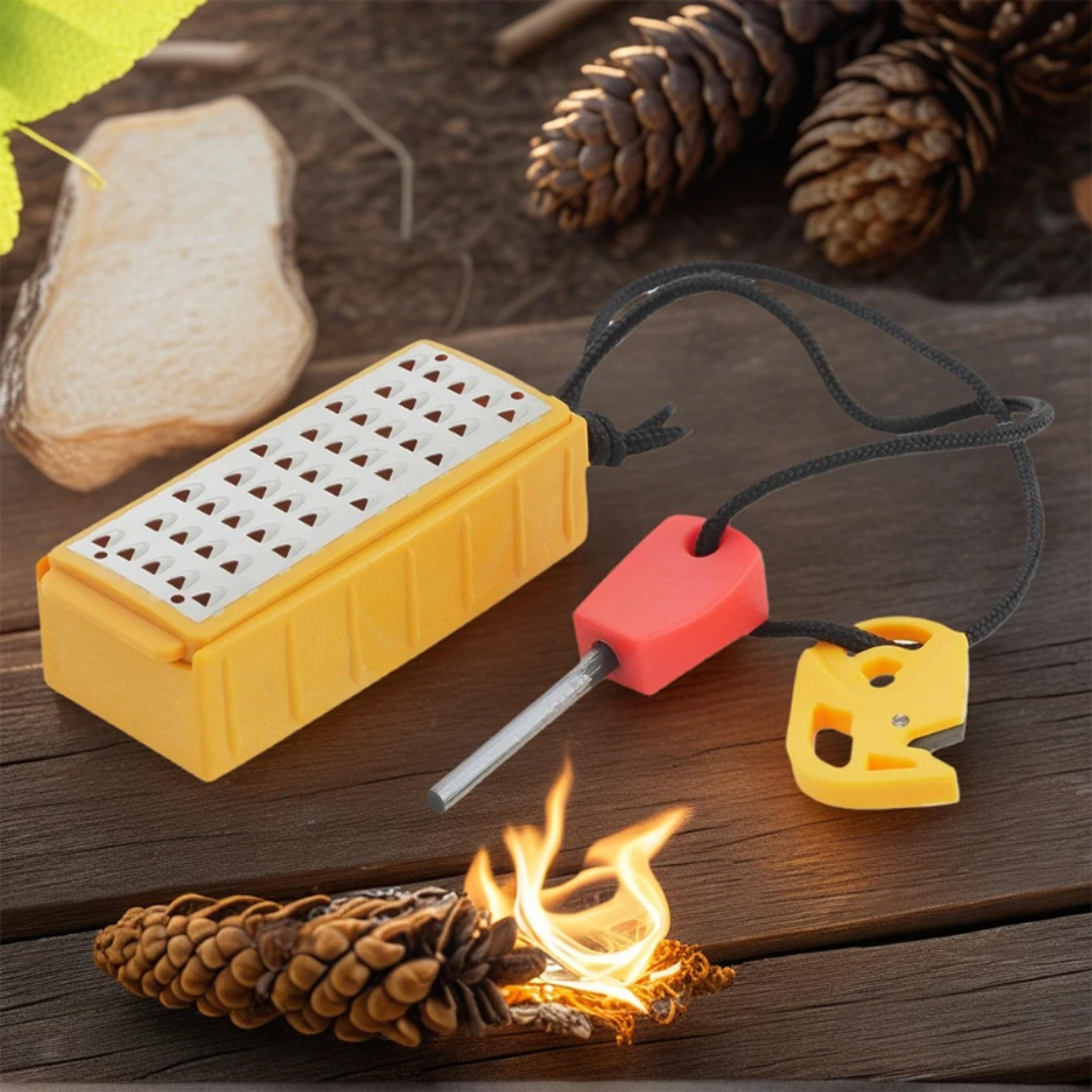 lightweight portable tinder maker fire starter survival tool for camping & emergency