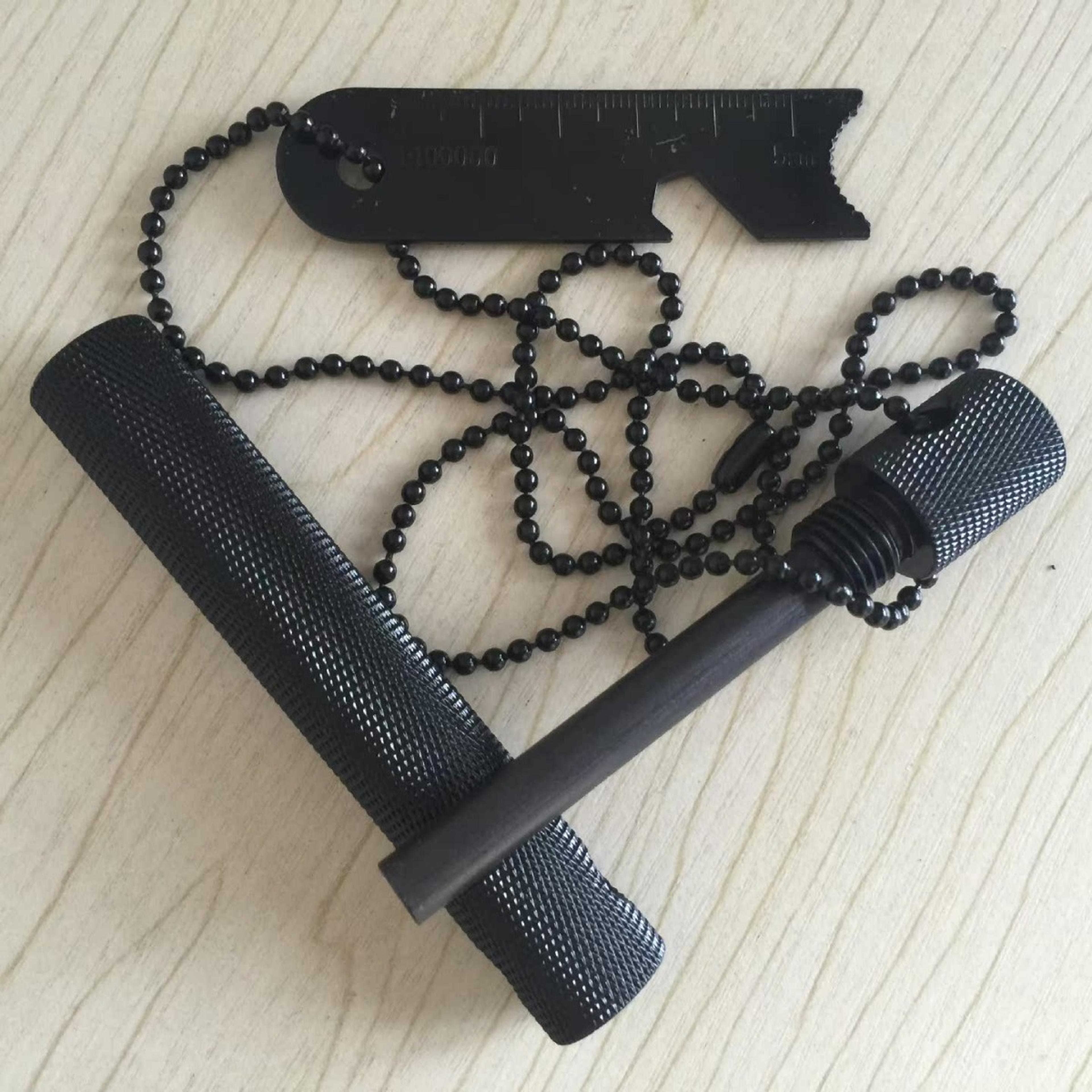 magnesium fire starter with compass outdoor survival fire starter tool