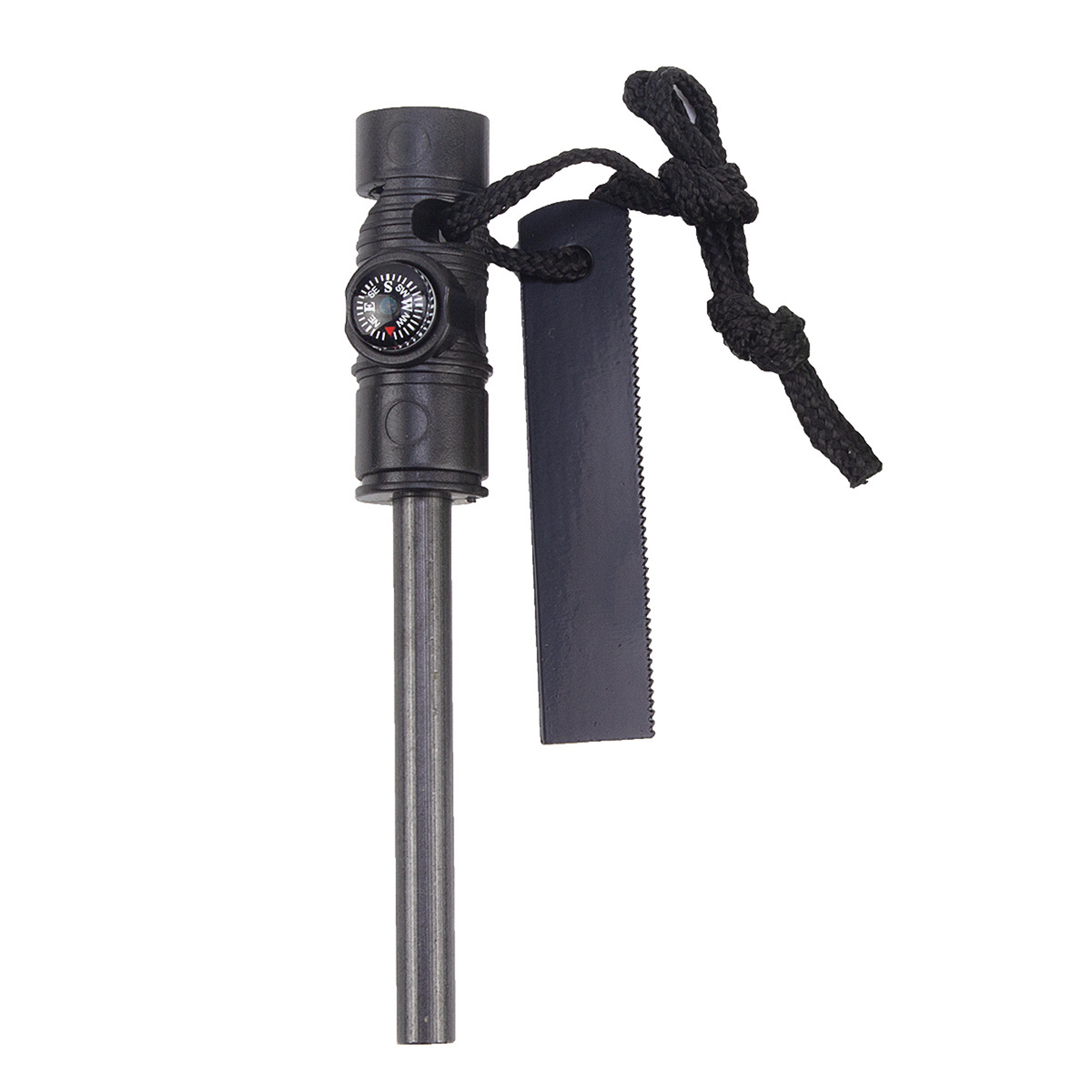 ultimate survival magnesium fire starter with whistle outdoor camping essential