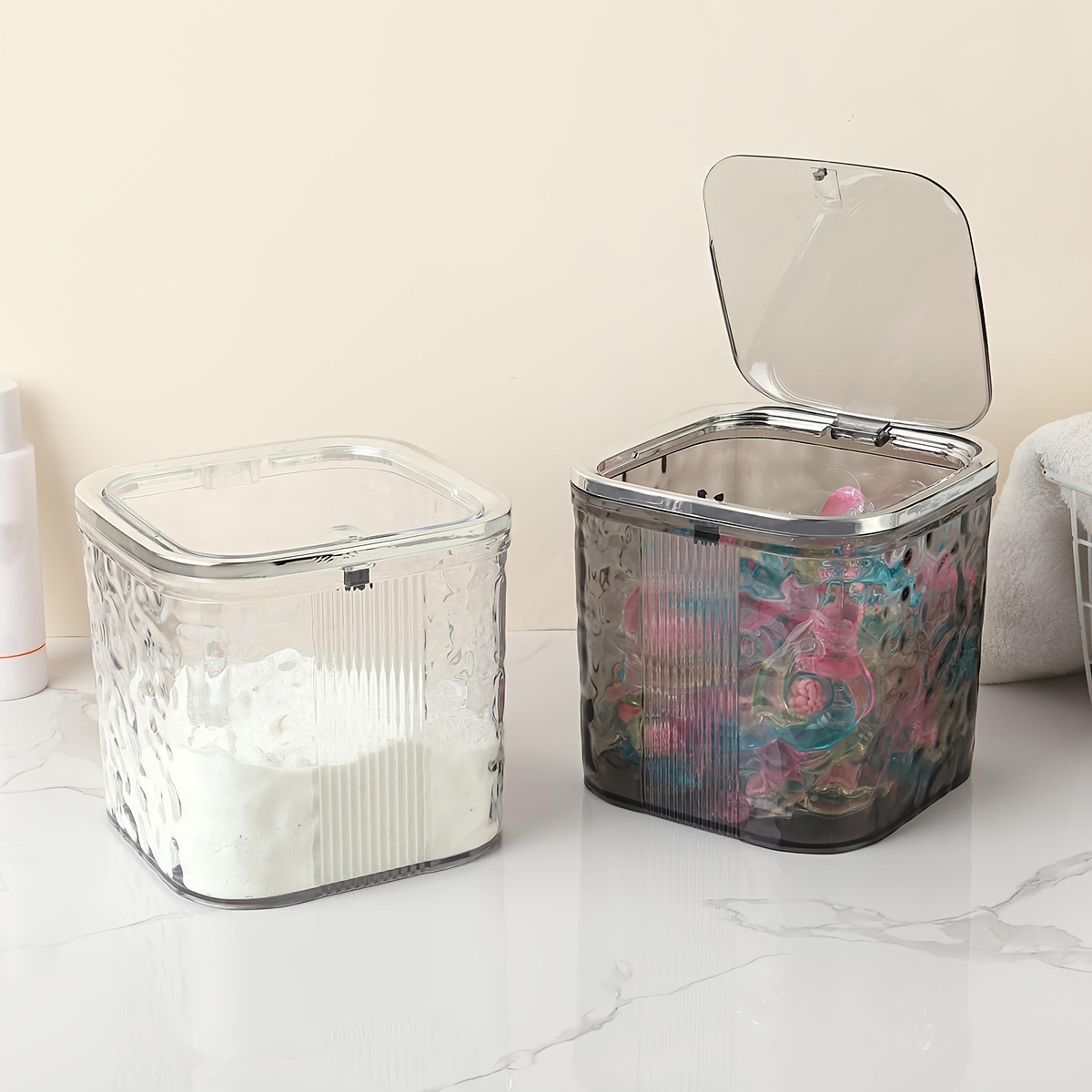 laundry pod container durable detergent pod holder & laundry room organizer