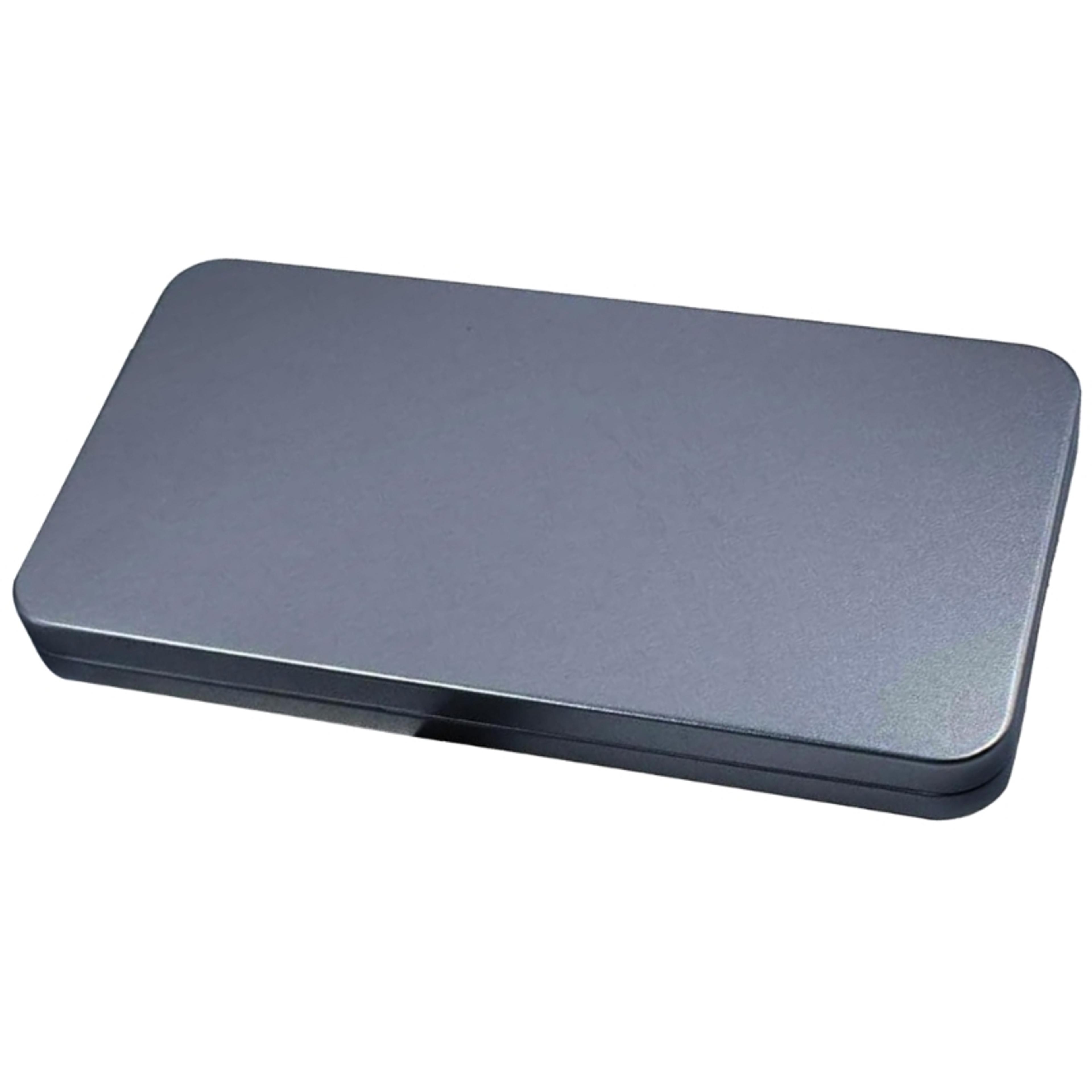 secure metal cash box with clear tray portable cash storage box for money & valuables