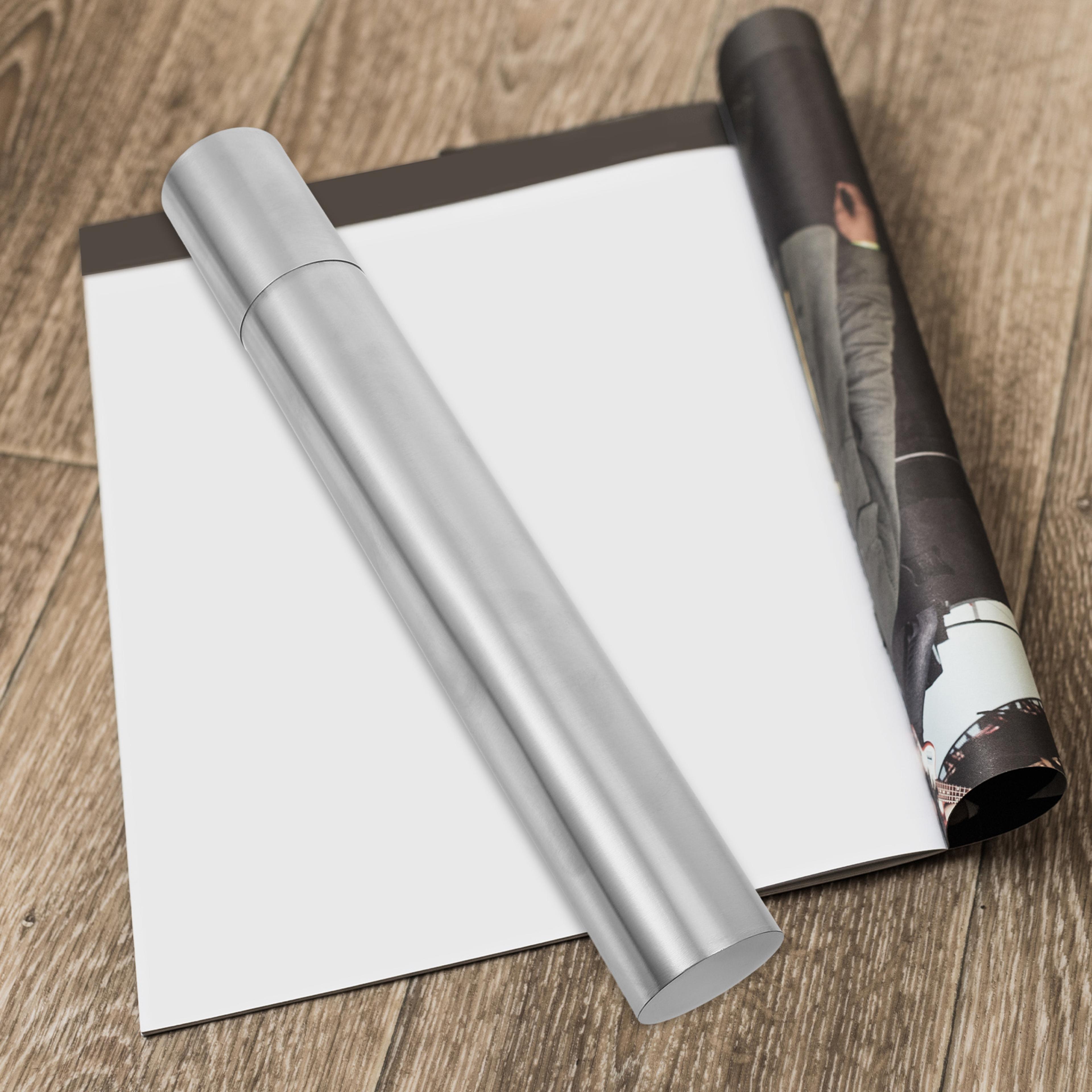 extendable waterproof document tube stainless steel poster storage case