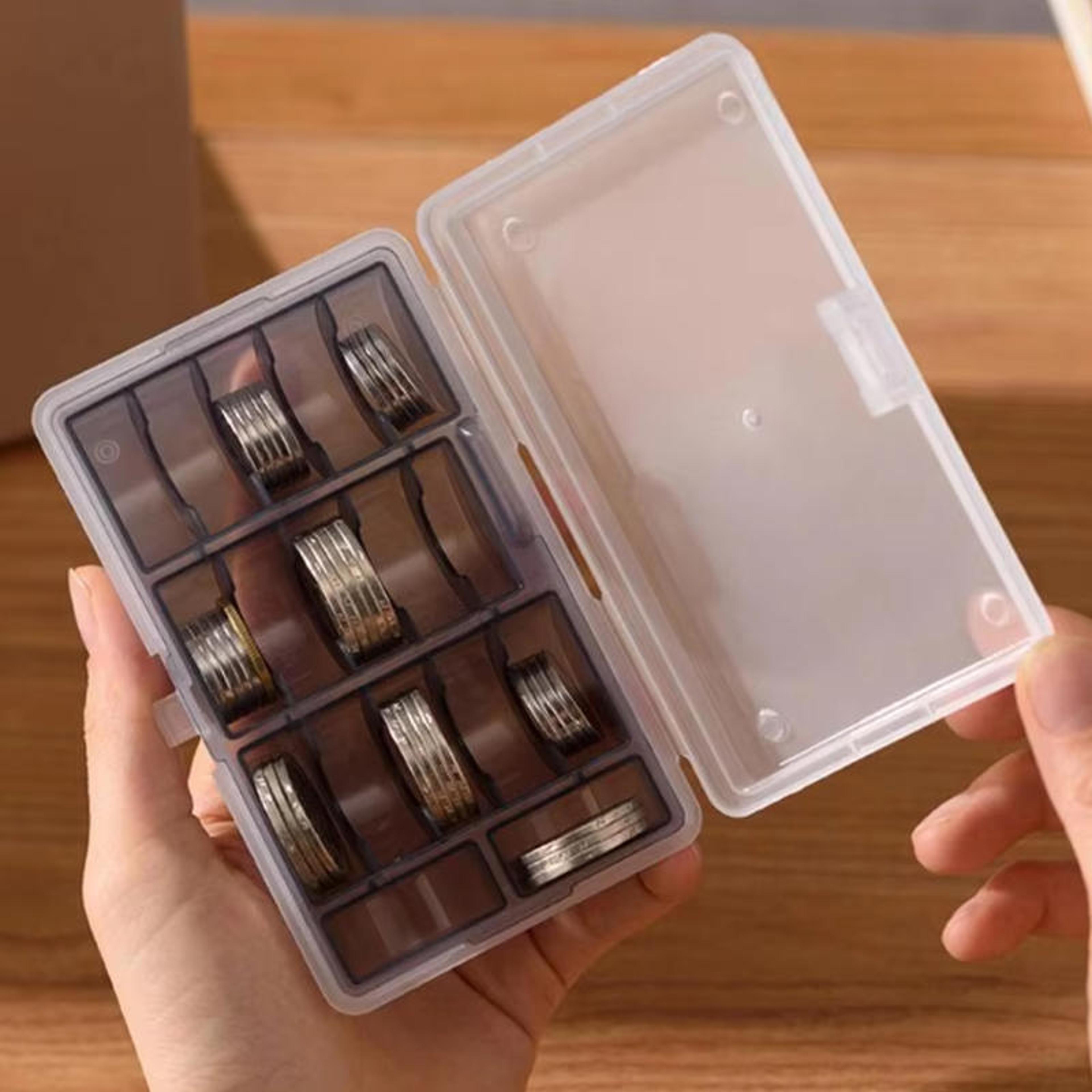 premium multifunctional coin storage box with blue or black inner case for collectible coins