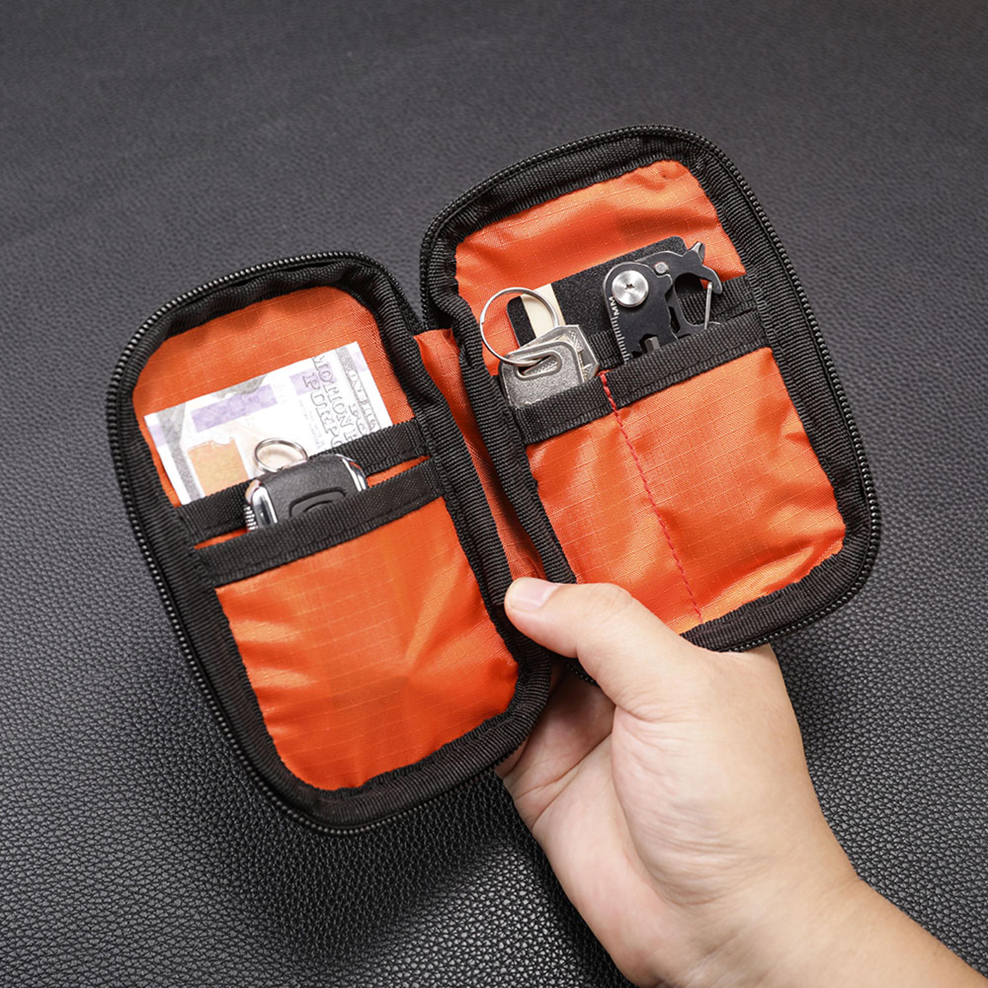 edc multi tool organizer wallet pouch for cards & keys