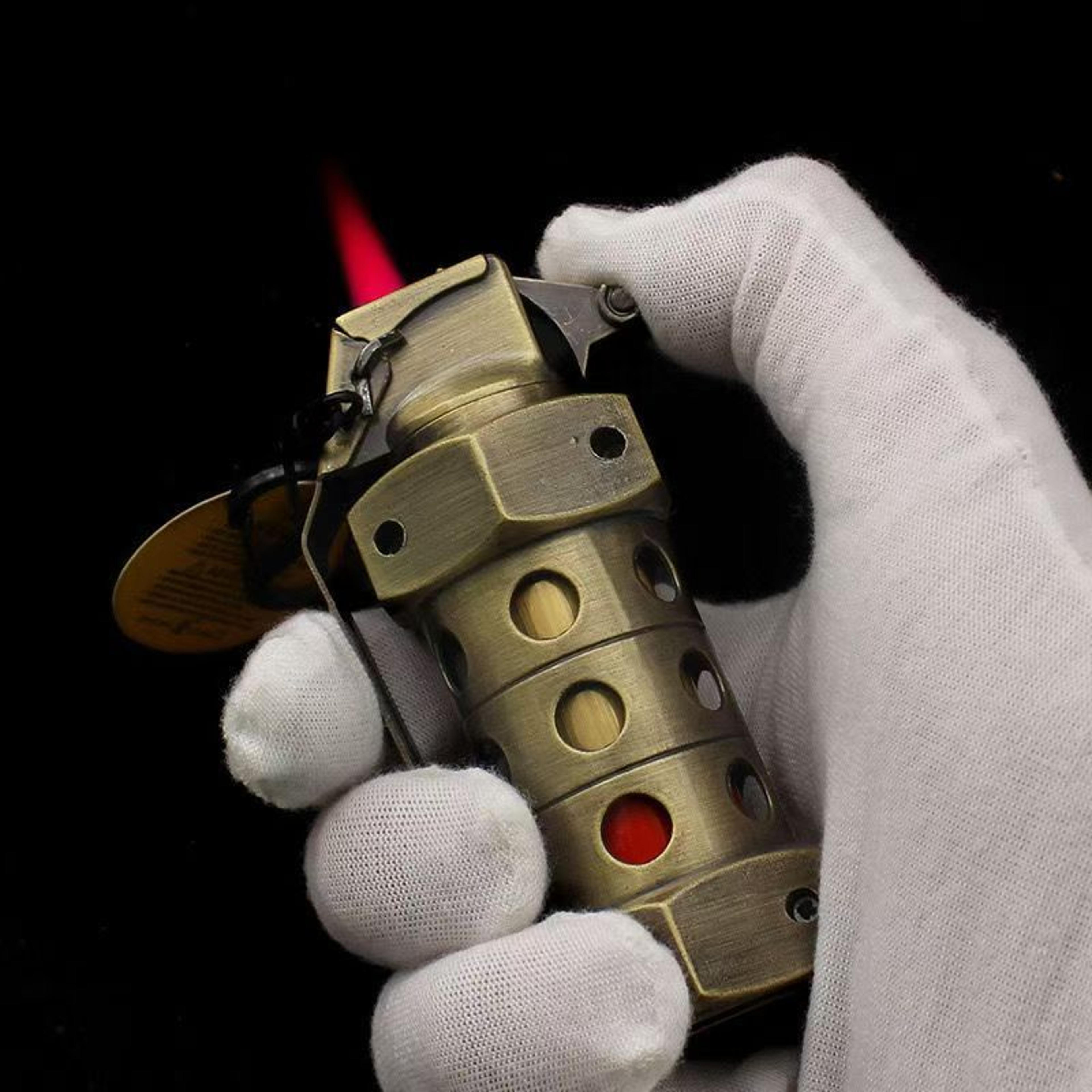 grenade shaped usb rechargeable windproof lighter keychain