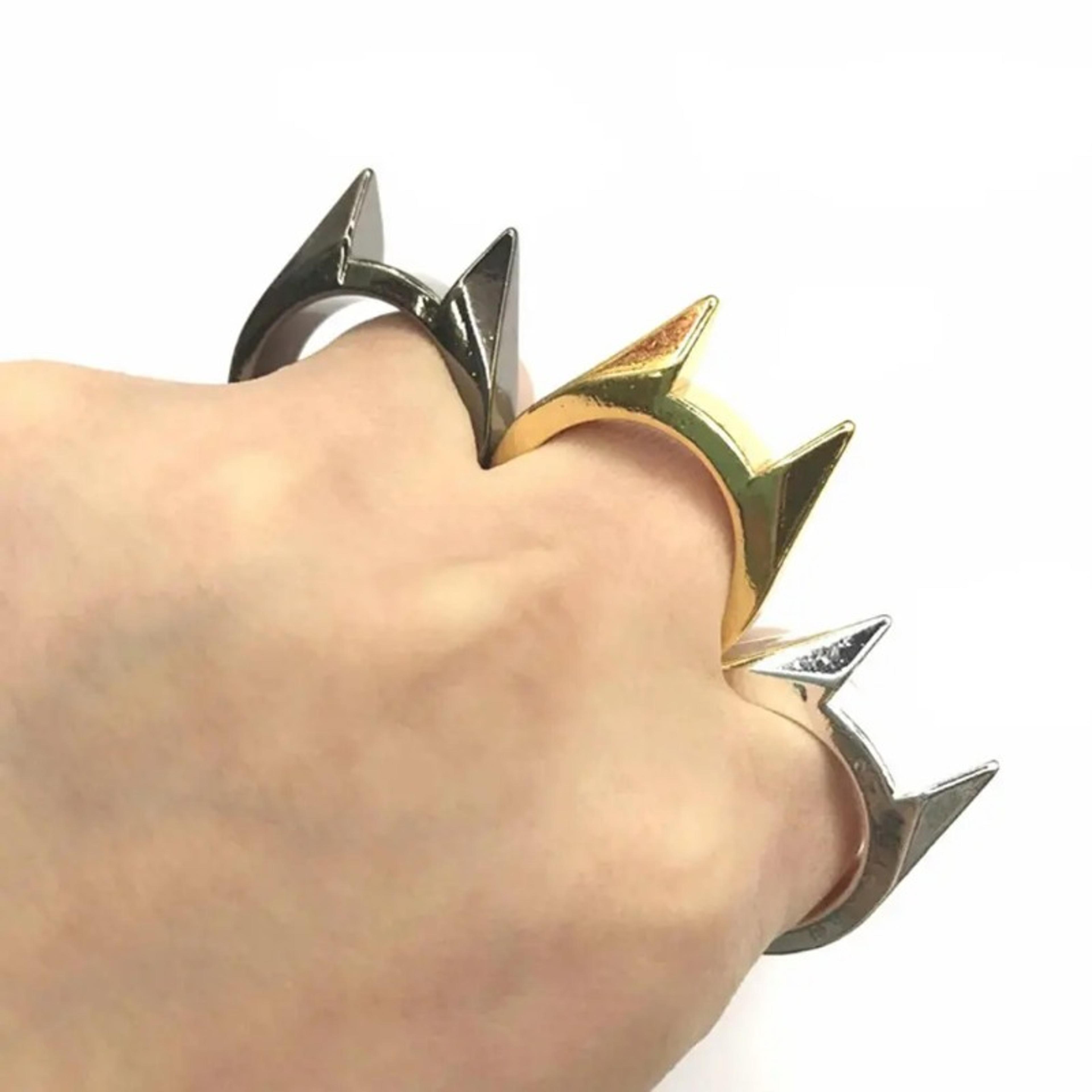 cats ear self defense ring durable metal survival & safety ring