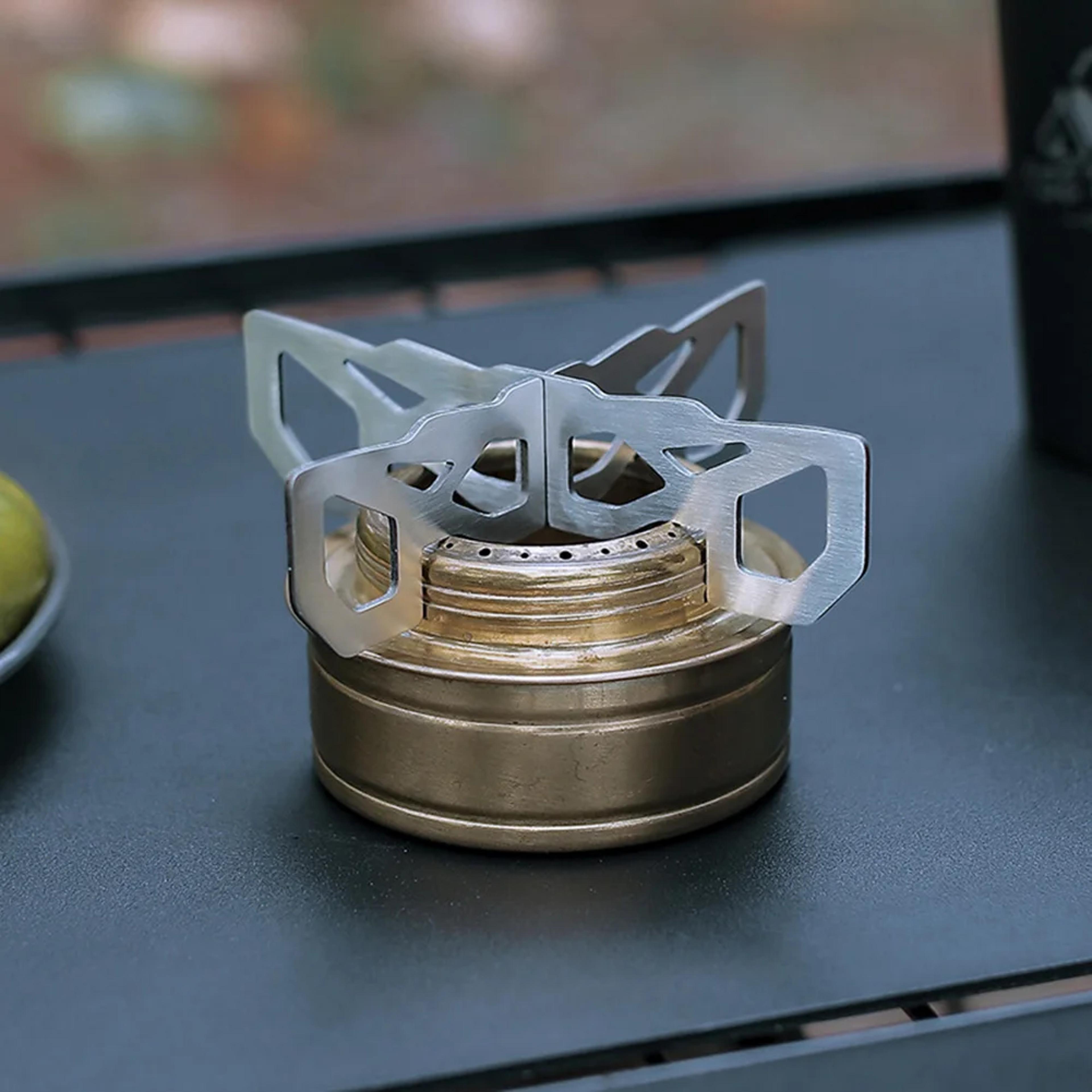 lightweight stainless steel camping stove stand for outdoor cooking