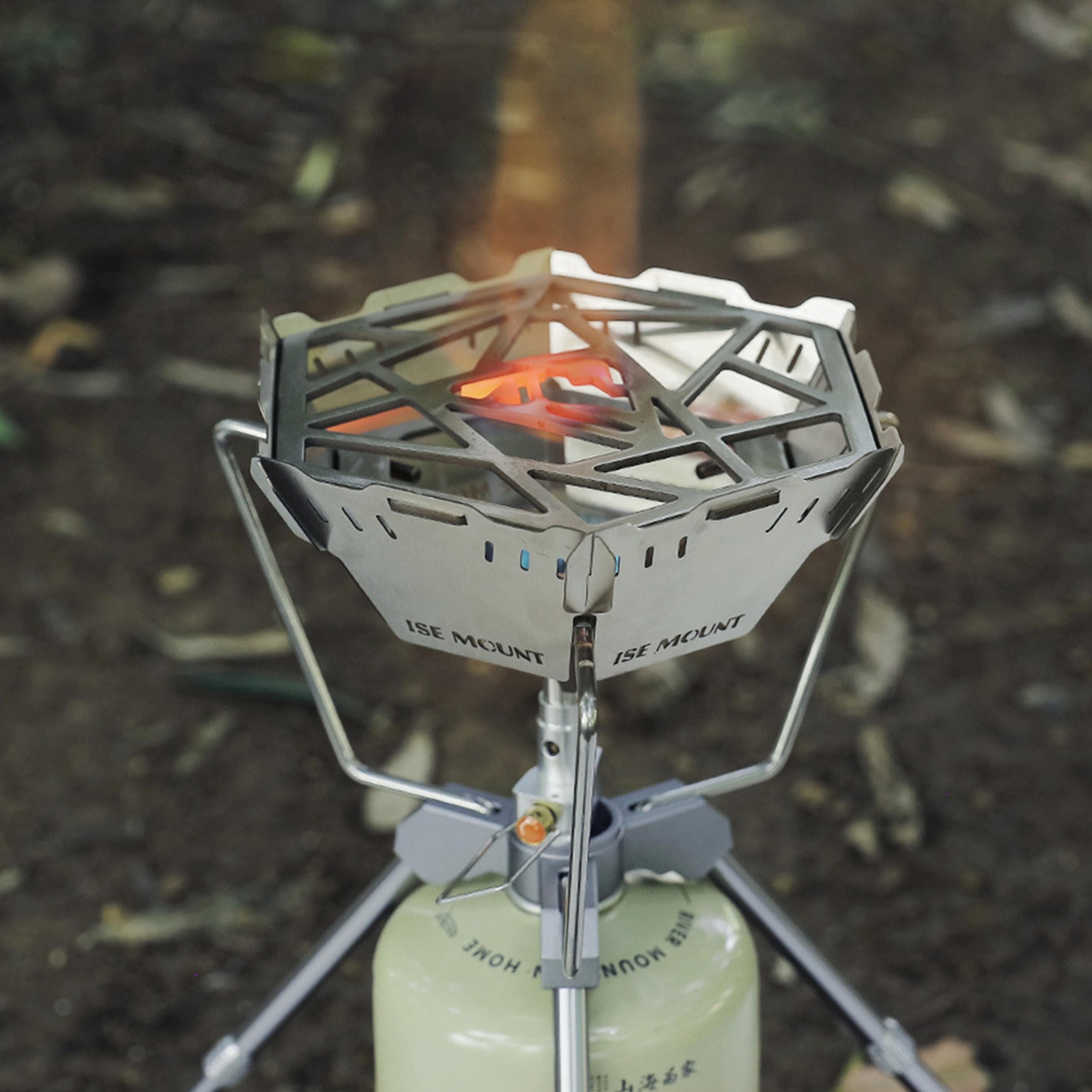 removable stainless steel camping stove windscreen for portable outdoor cooking