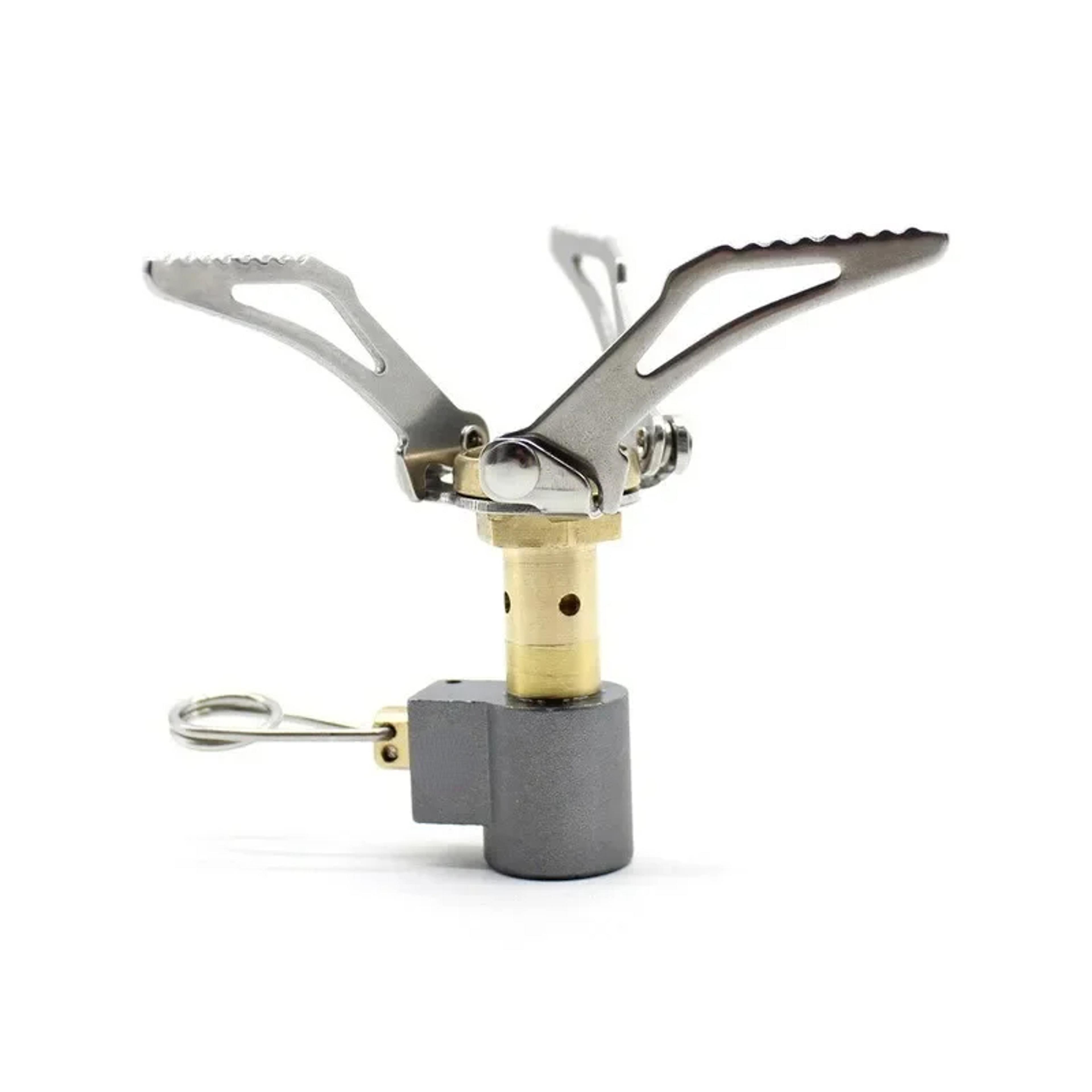 ultra light pocket camping stove foldable mini gas burner for backpacking & hiking