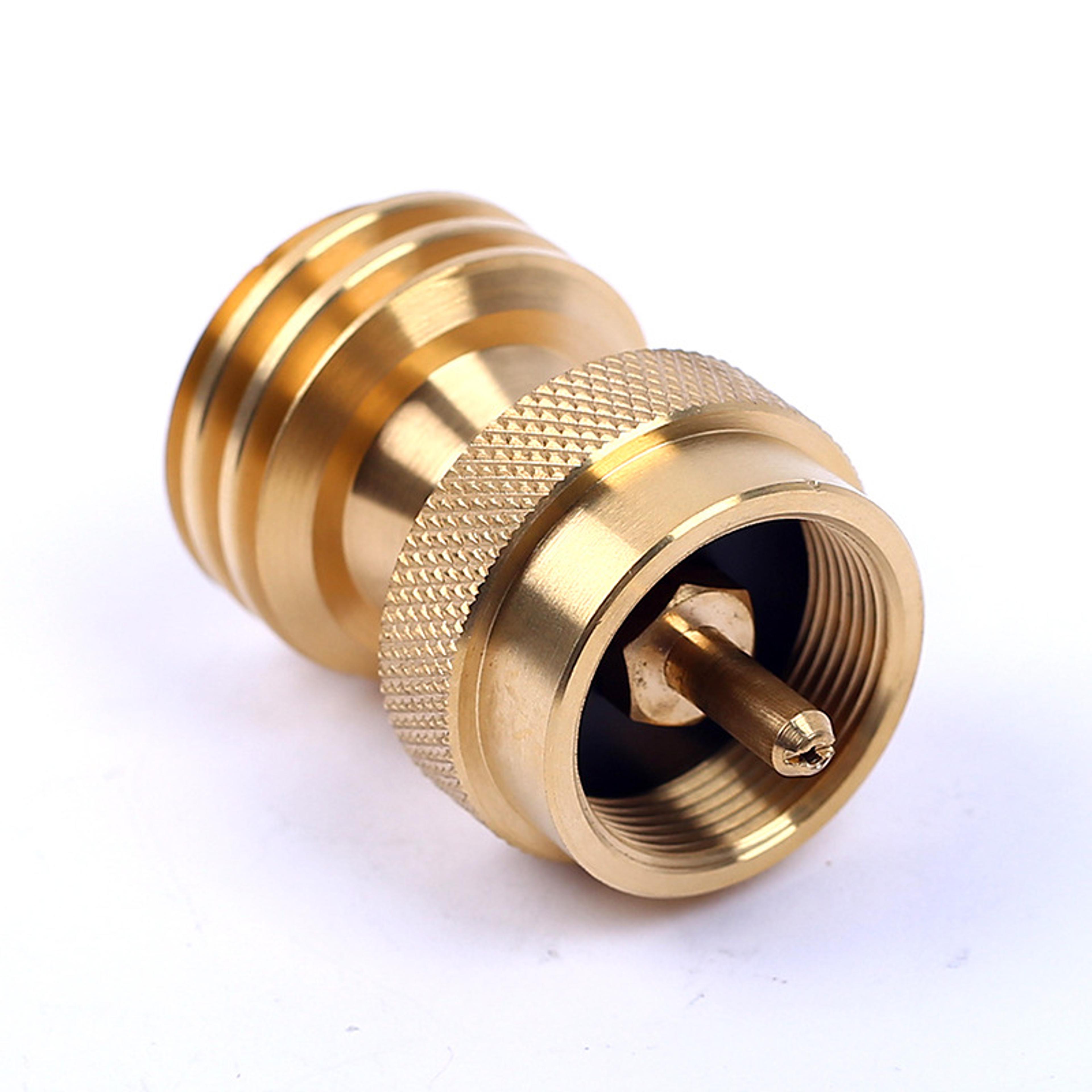universal brass propane tank adapter propane converter for camping & bbq