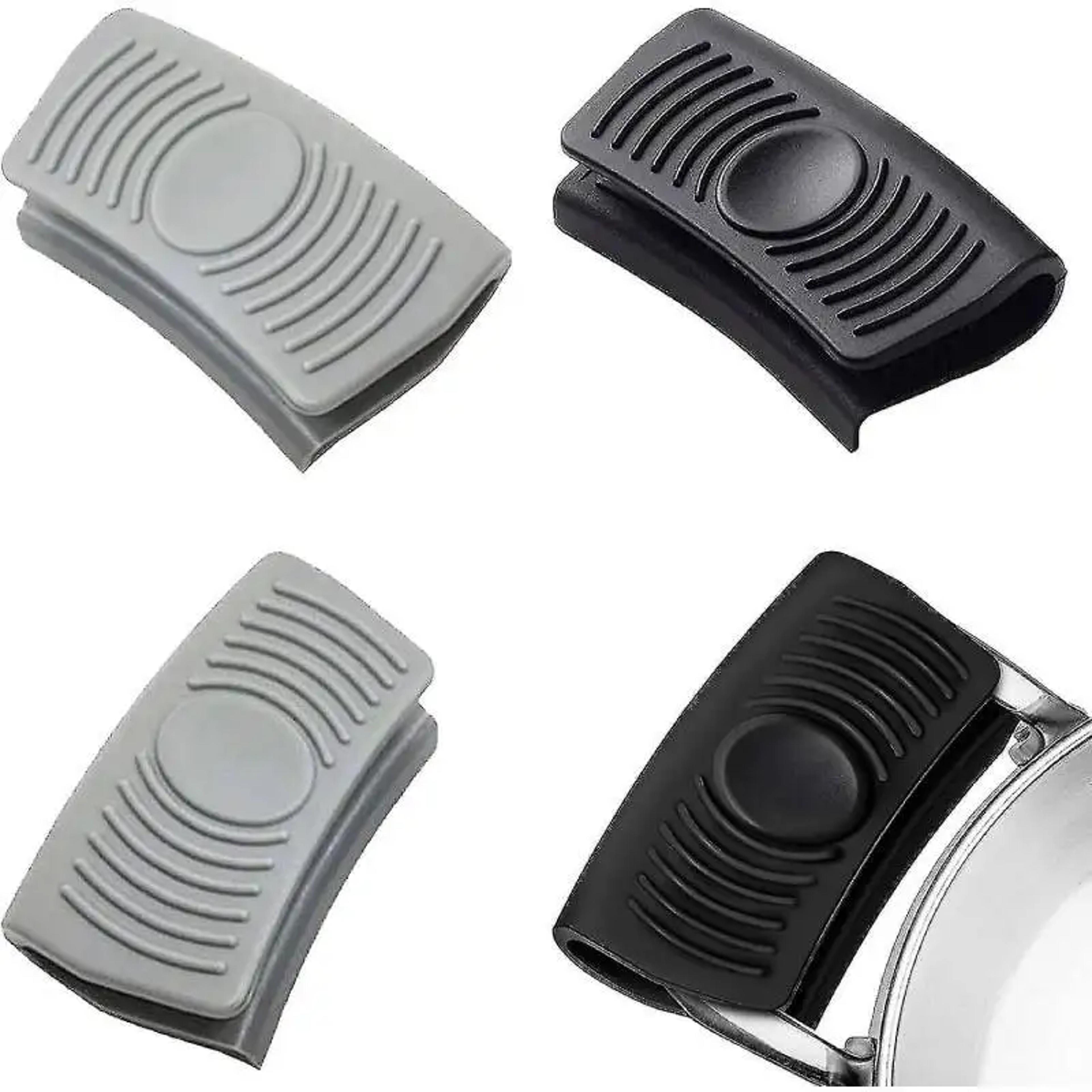 silicone pan handle grip set heat resistant pot handle cover for cast iron skillets