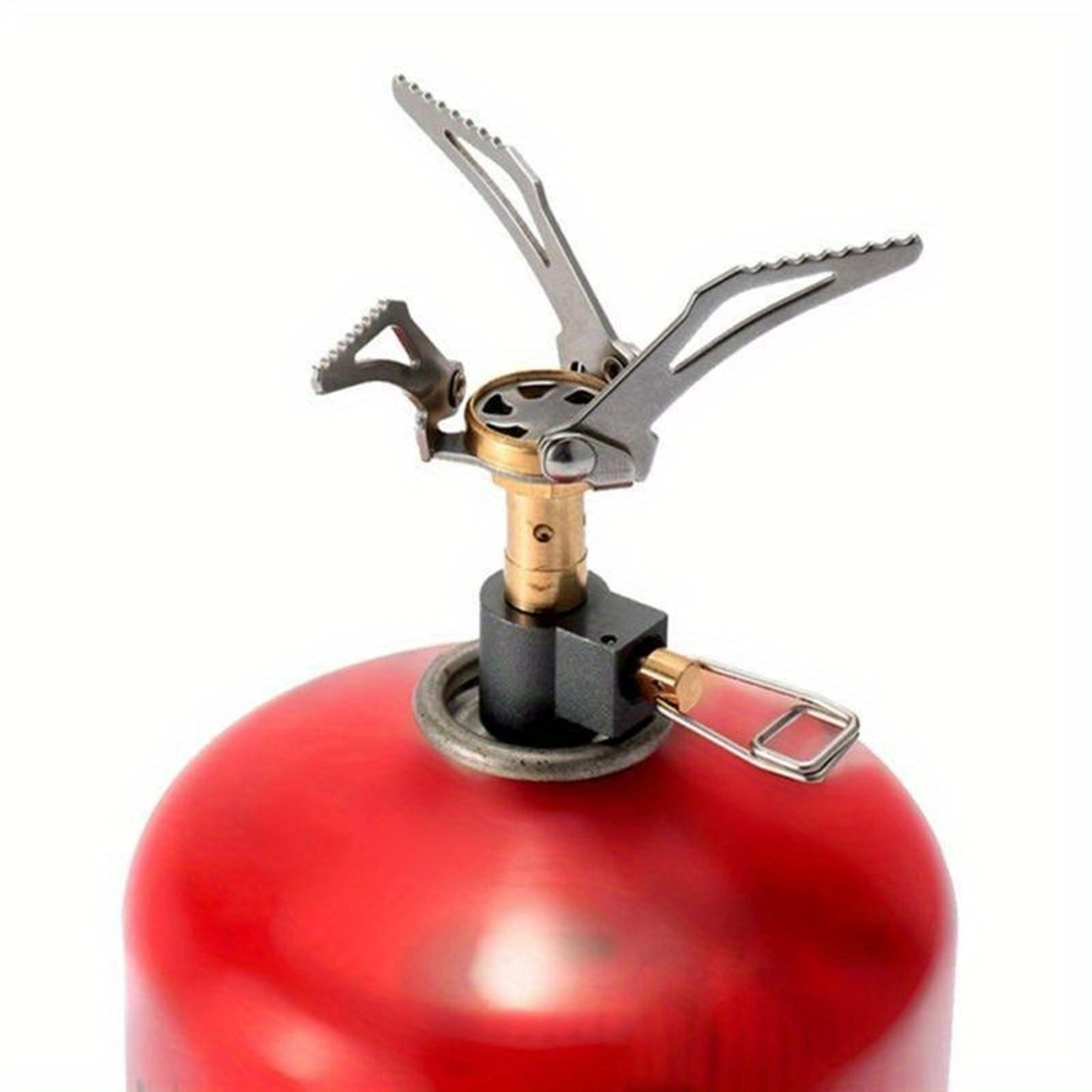 folding camping gas stove compact outdoor burner for hiking backpacking cooking