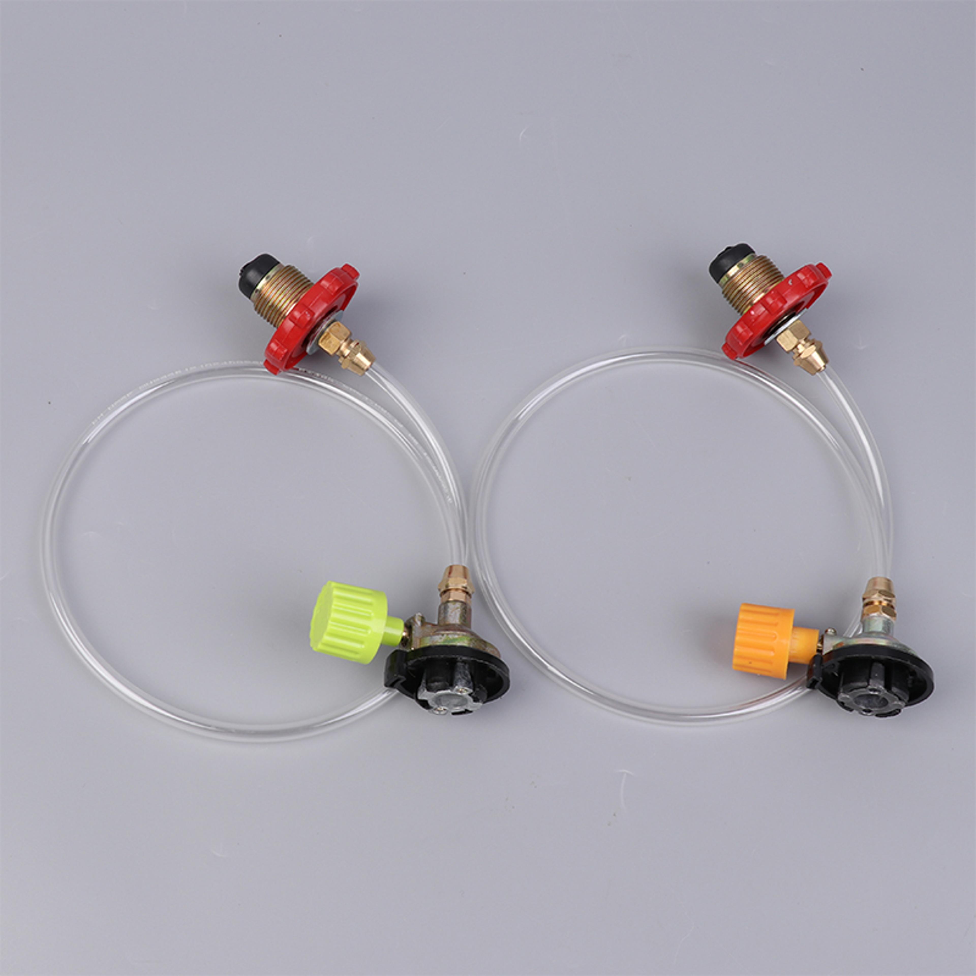 portable camping gas refill adapter valve for cassette & butane canisters