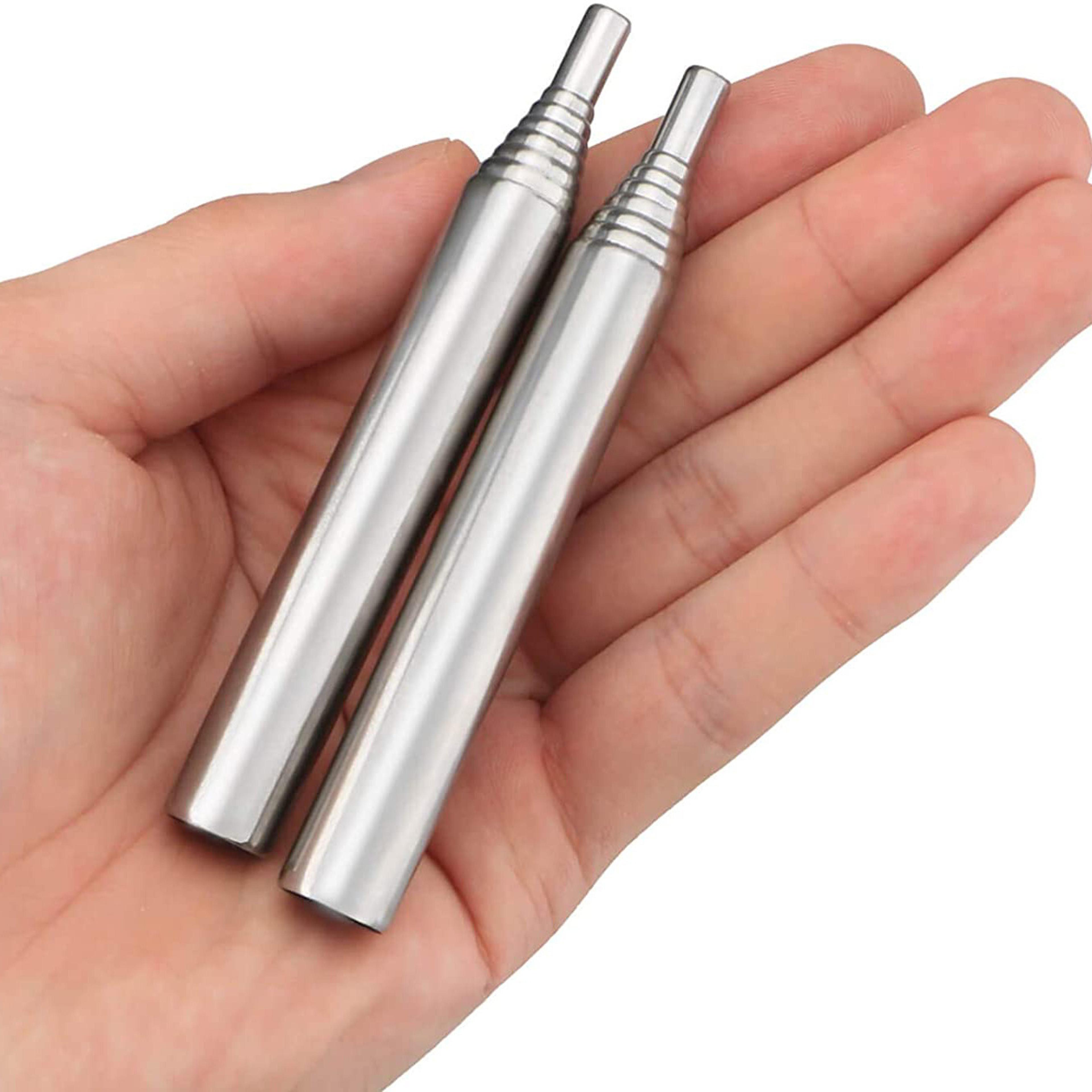 telescopic stainless steel camping fire starter pipe for outdoor survival & bbq