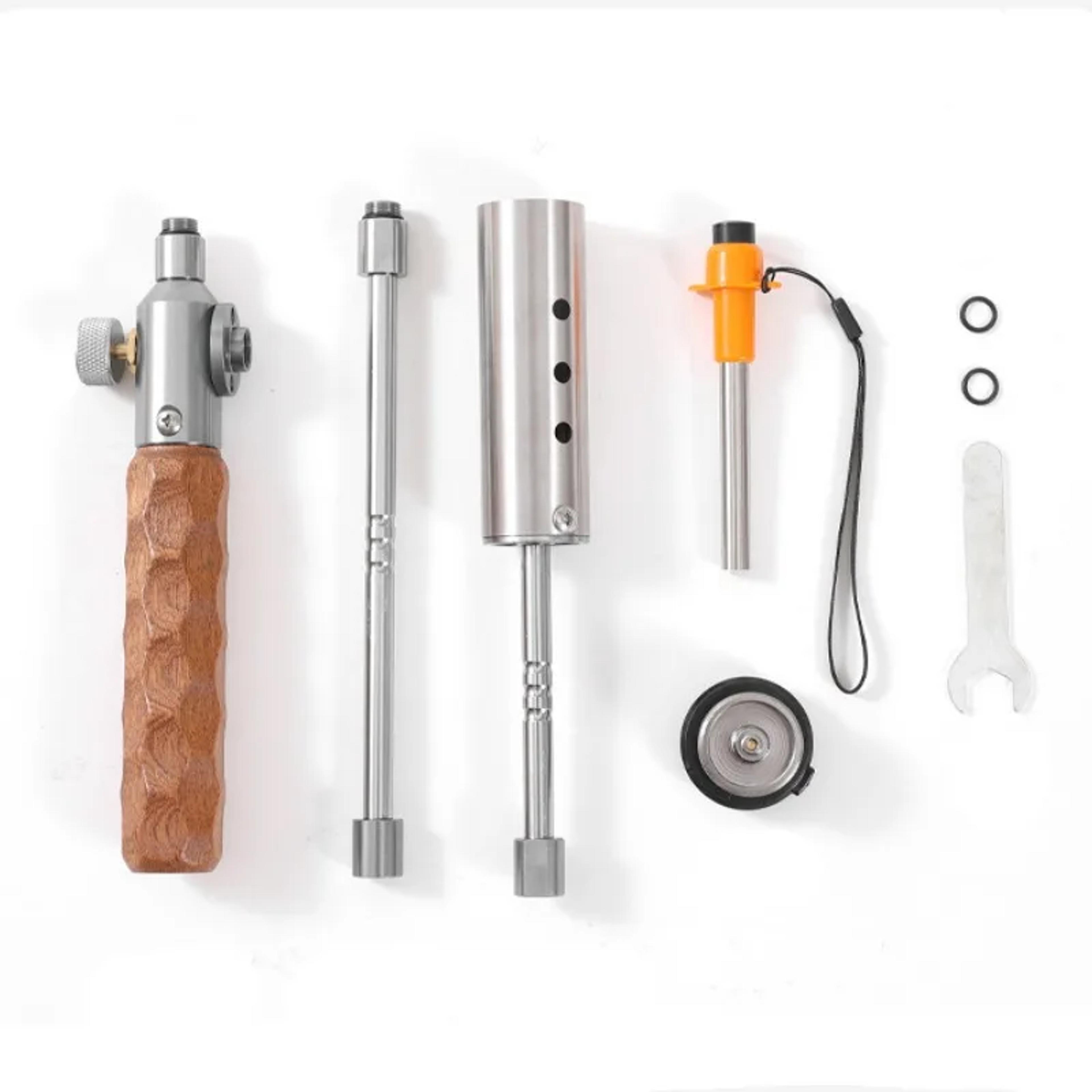 portable outdoor charcoal torch fire starter for camping & barbecue