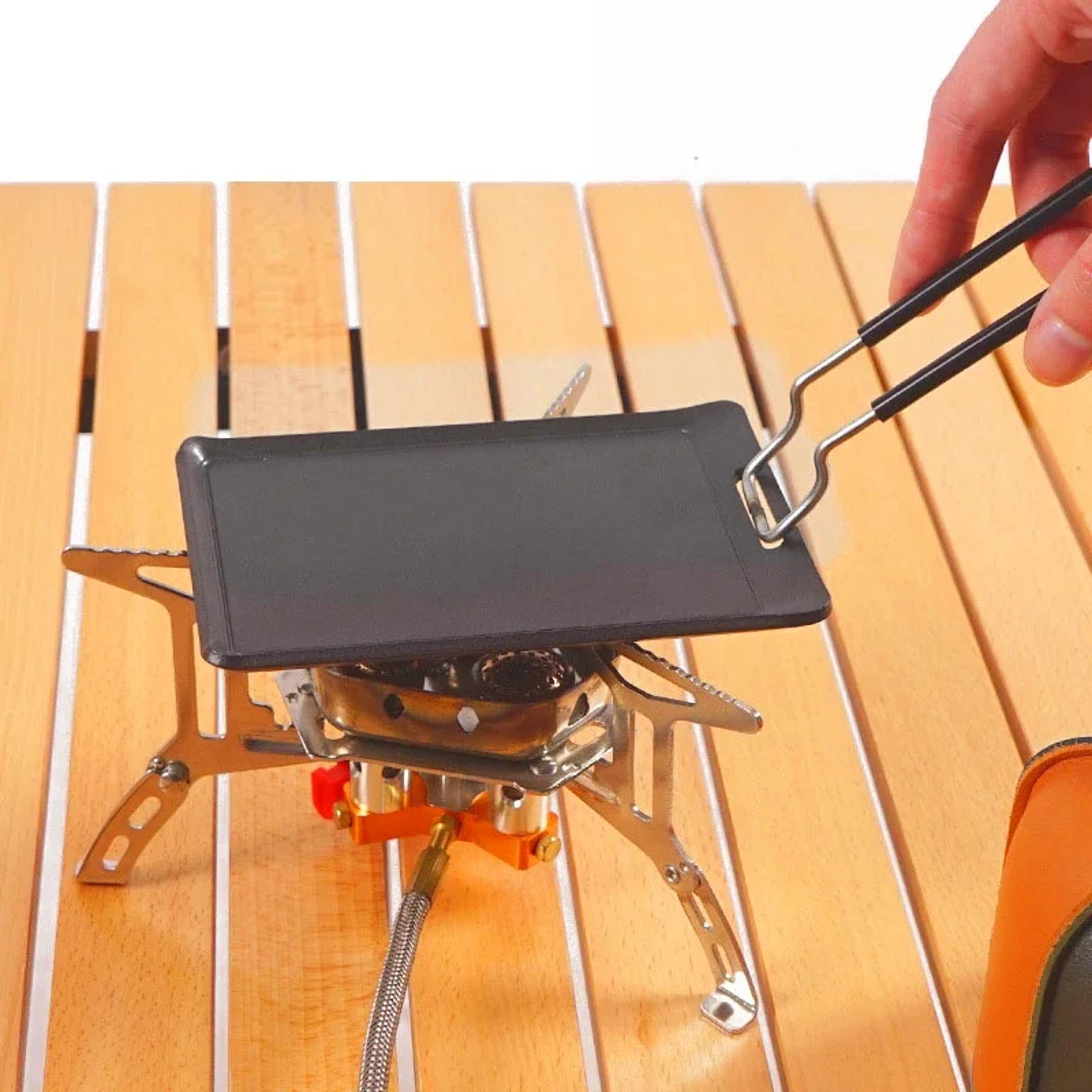 portable camping grill pan mini bbq frying pan for outdoor cooking & backpacking