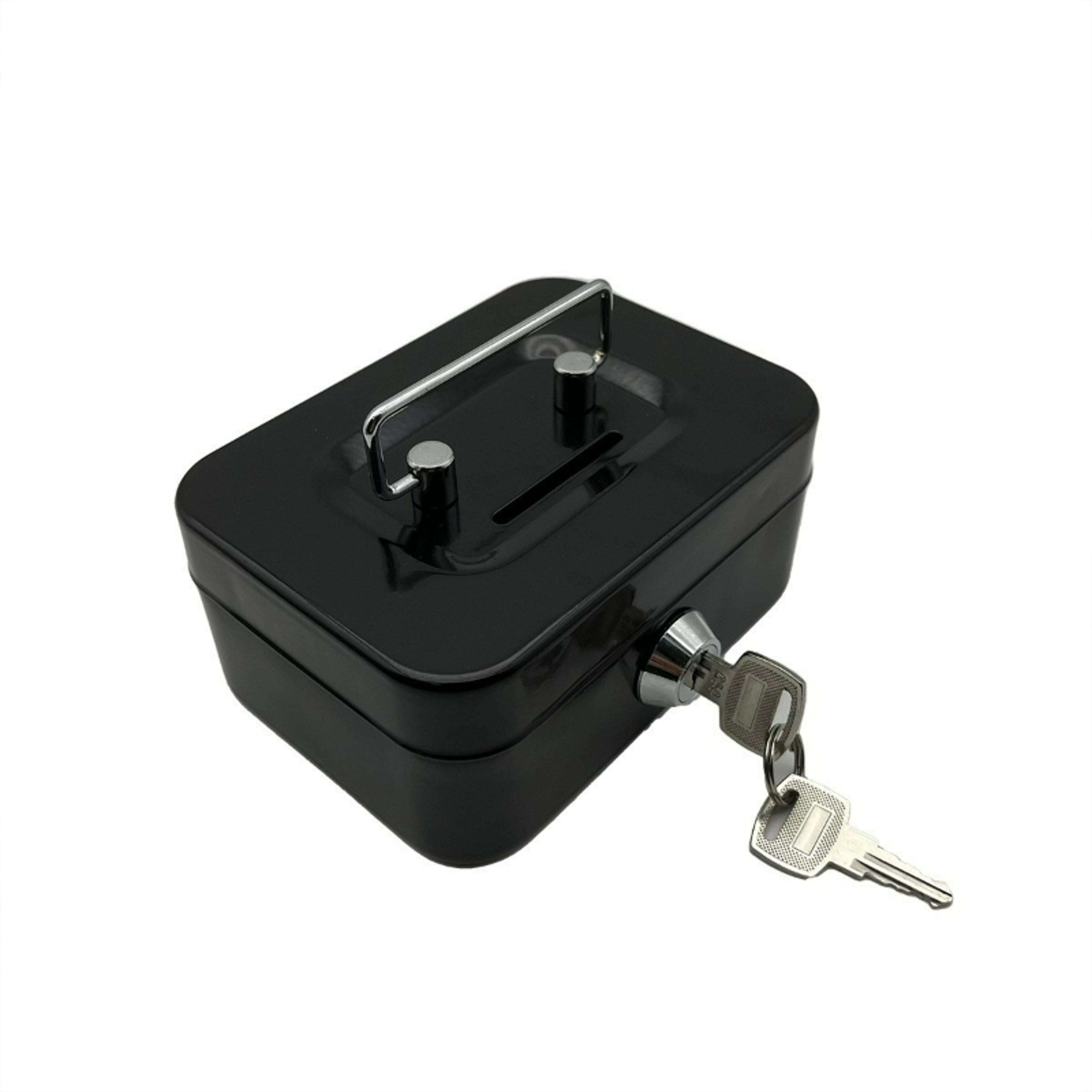 portable lockable piggy bank box for kids & adults secure coin storage with key