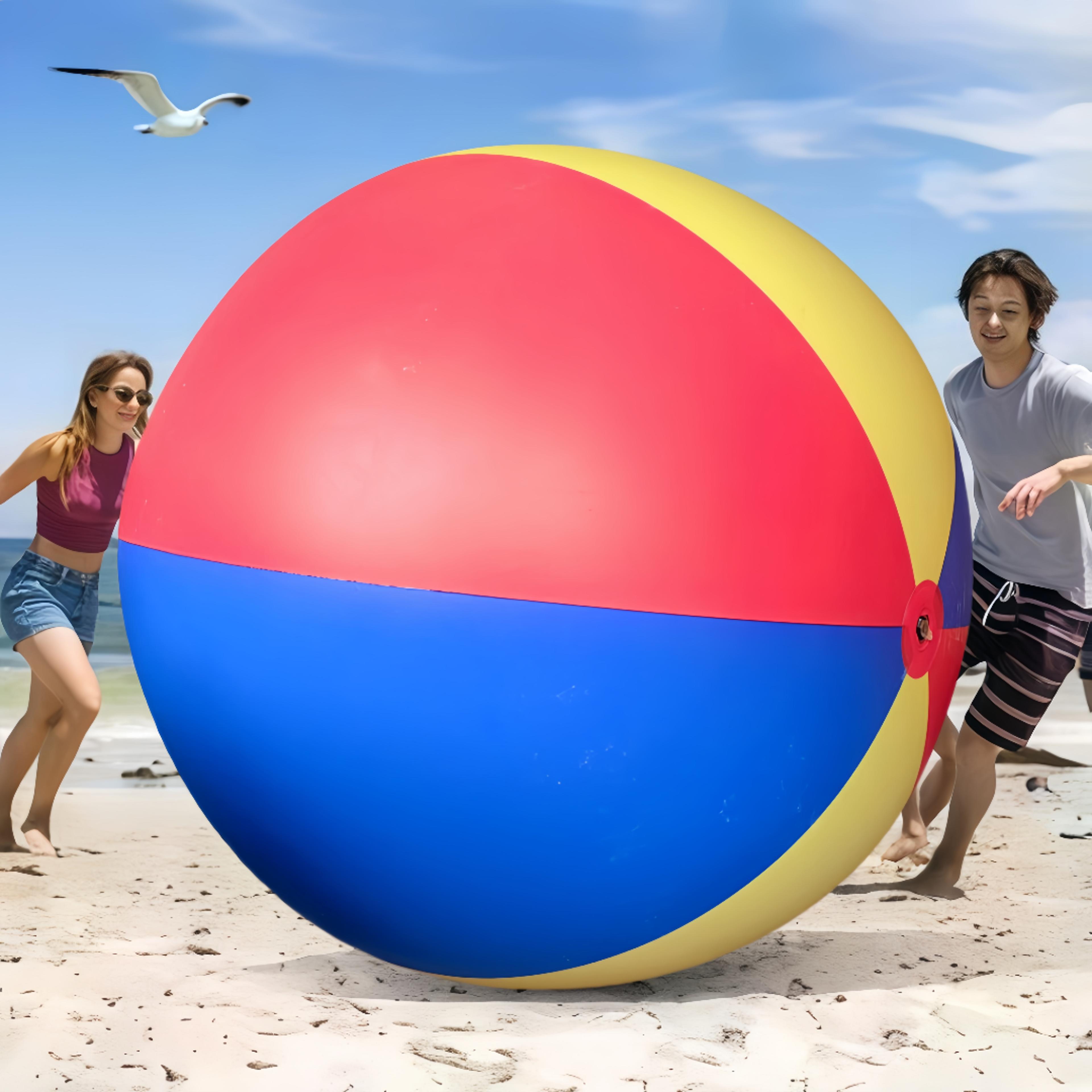 giant inflatable beach ball for outdoor lawn games and family fun