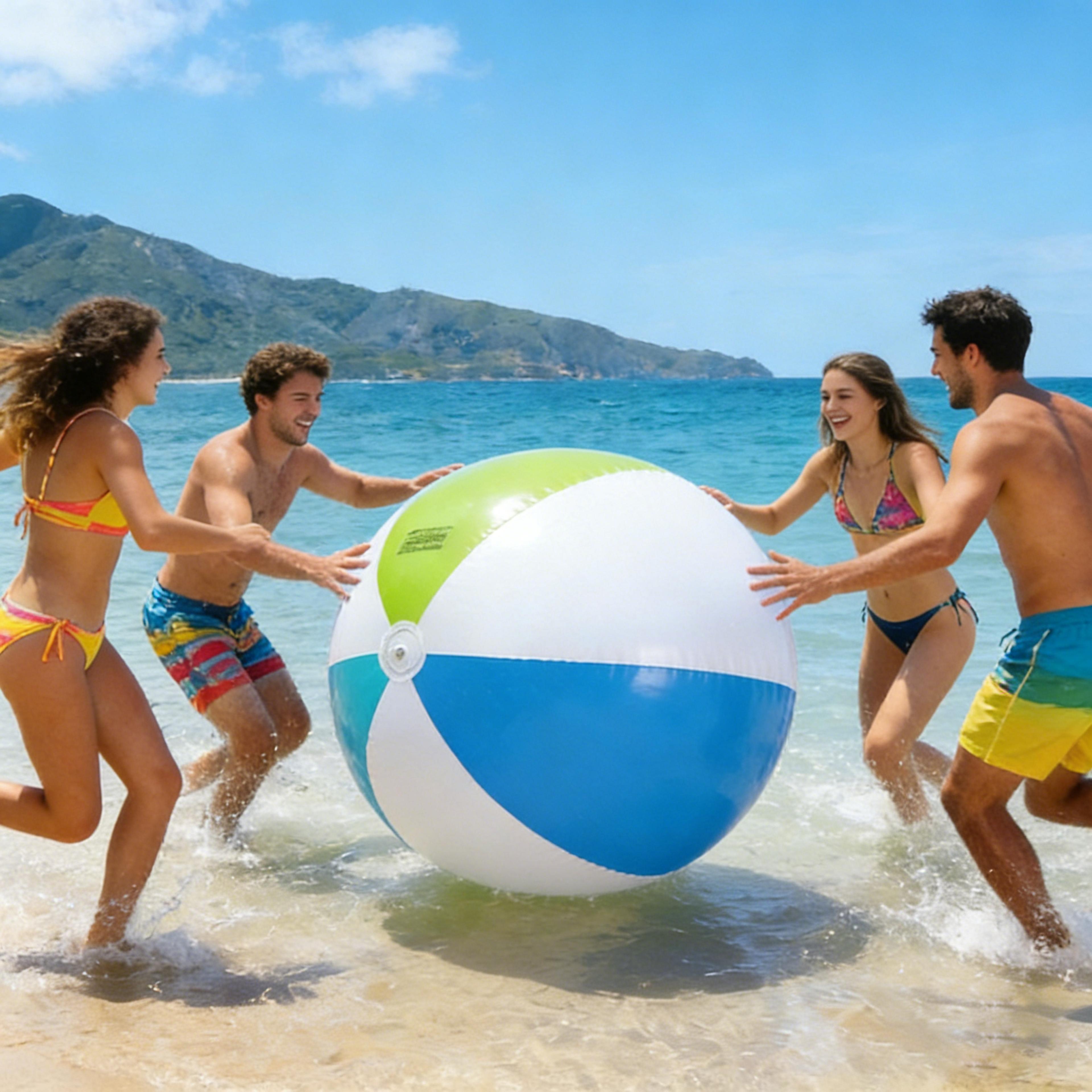 giant inflatable beach ball outdoor pool & party toy for kids and adults