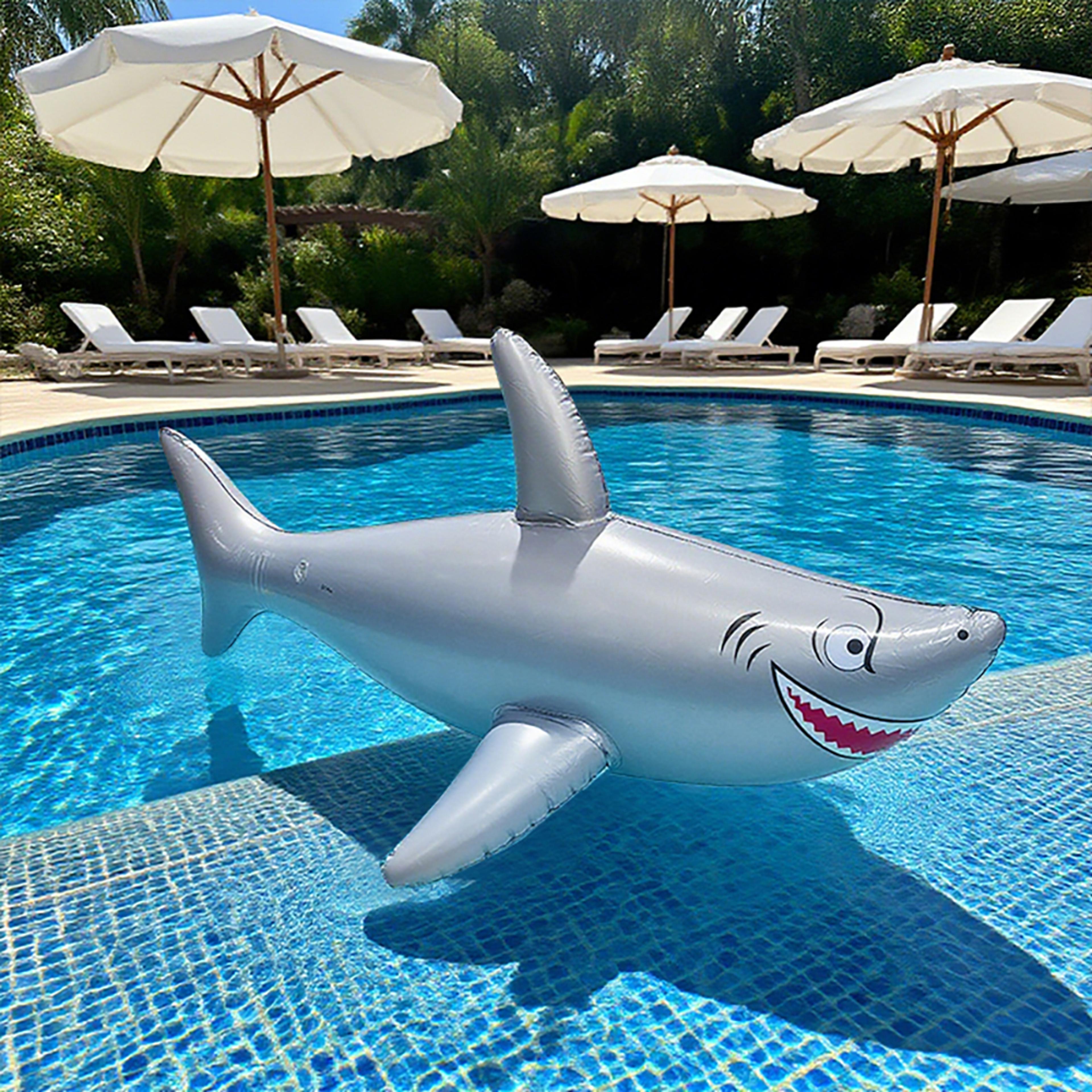 shark toy pool party decoration beach float