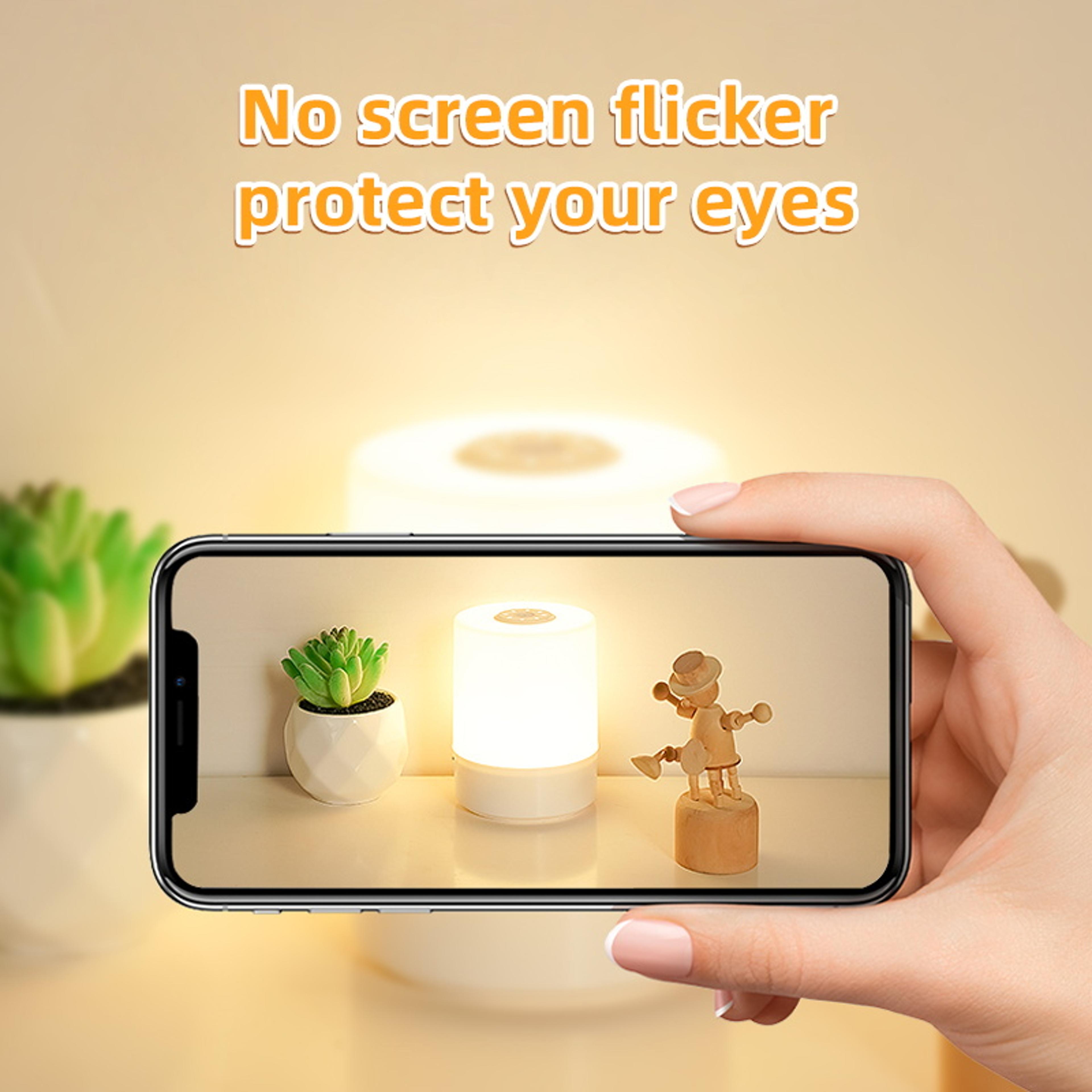 usb rechargeable night light touch led lamp with 3 color night light for bedroom hallway kitchen closet