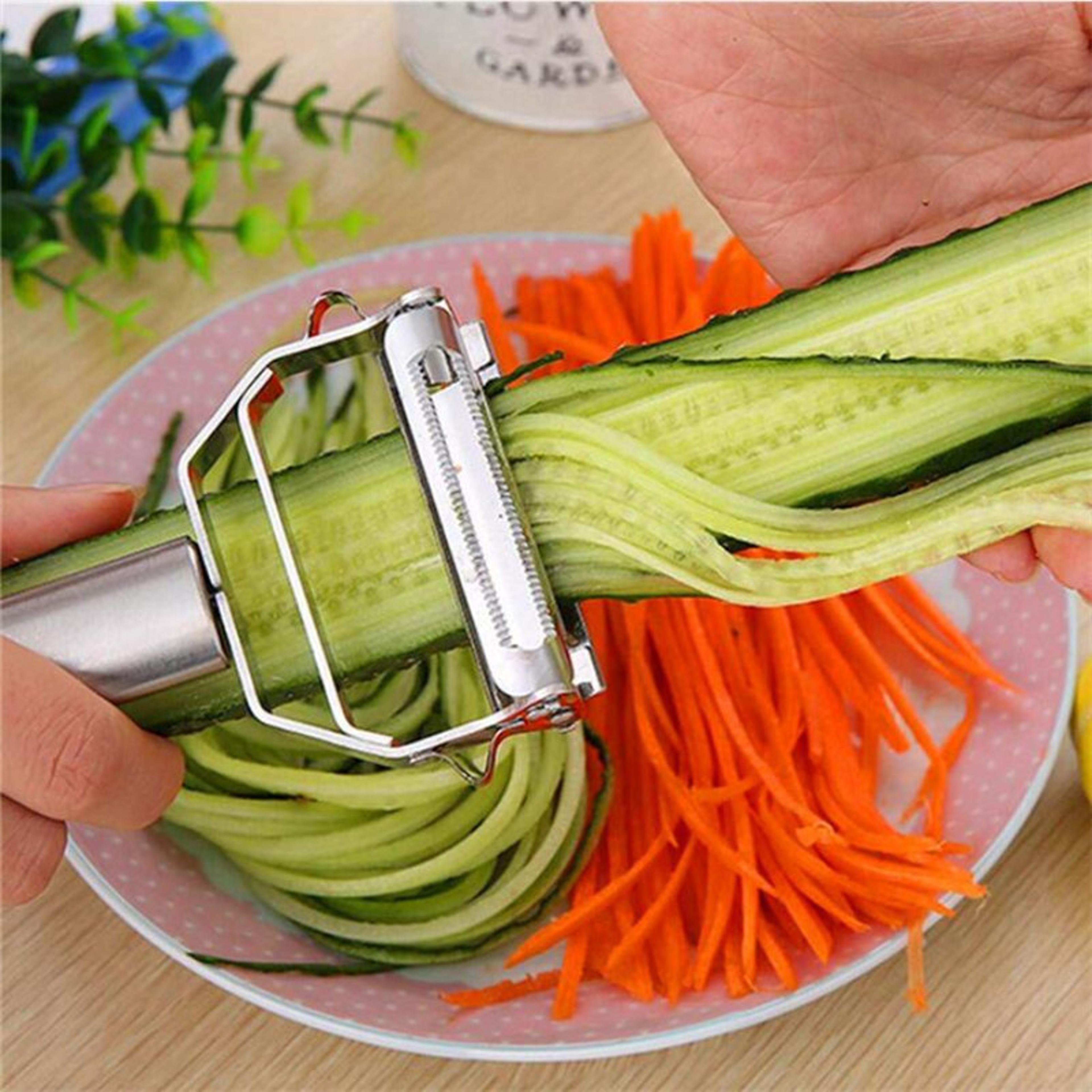 premium julienne peeler stainless steel vegetable slicer and grater for fruits and vegetables