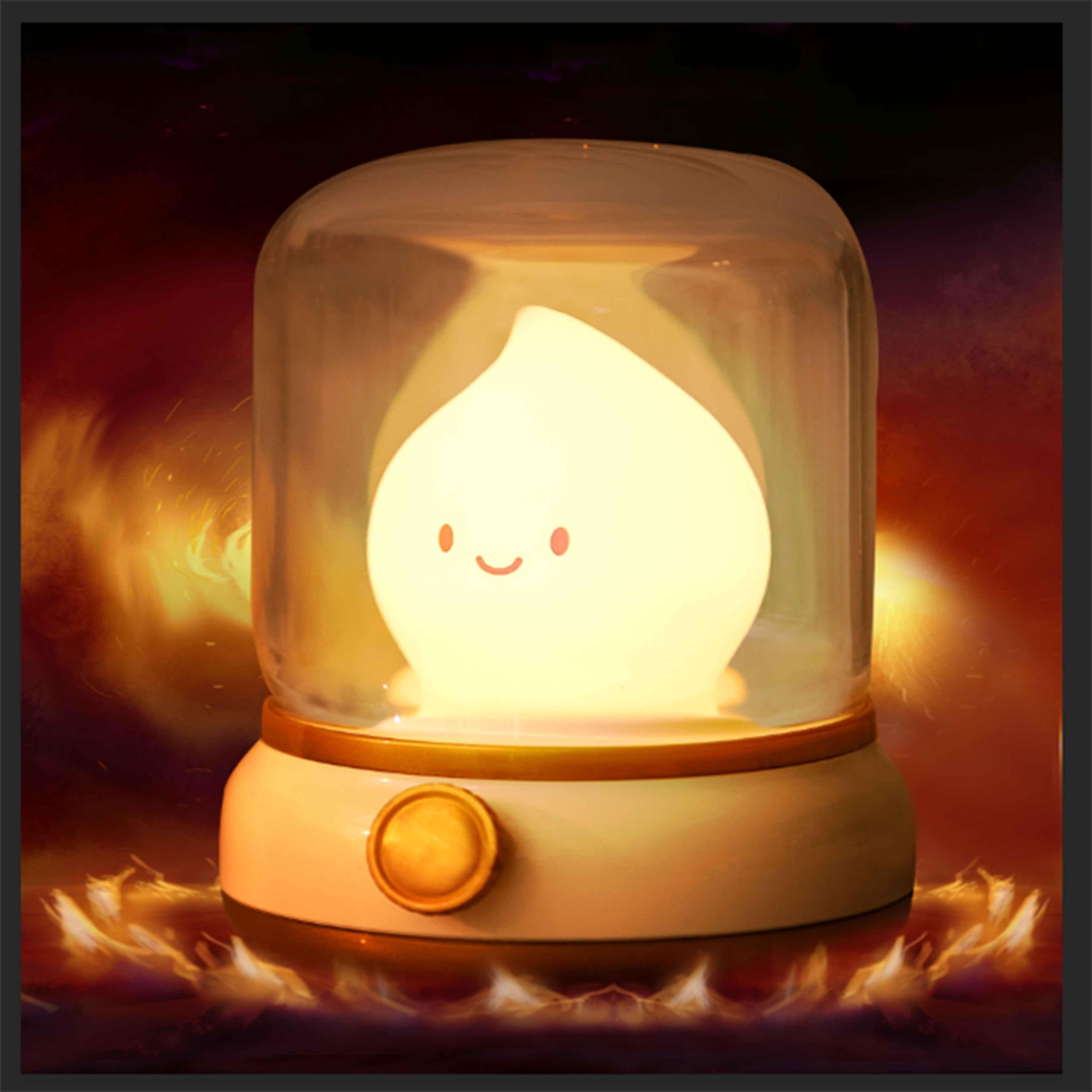 cute usb rechargeable night light mini led table lamp portable cartoon bedside desk lamp