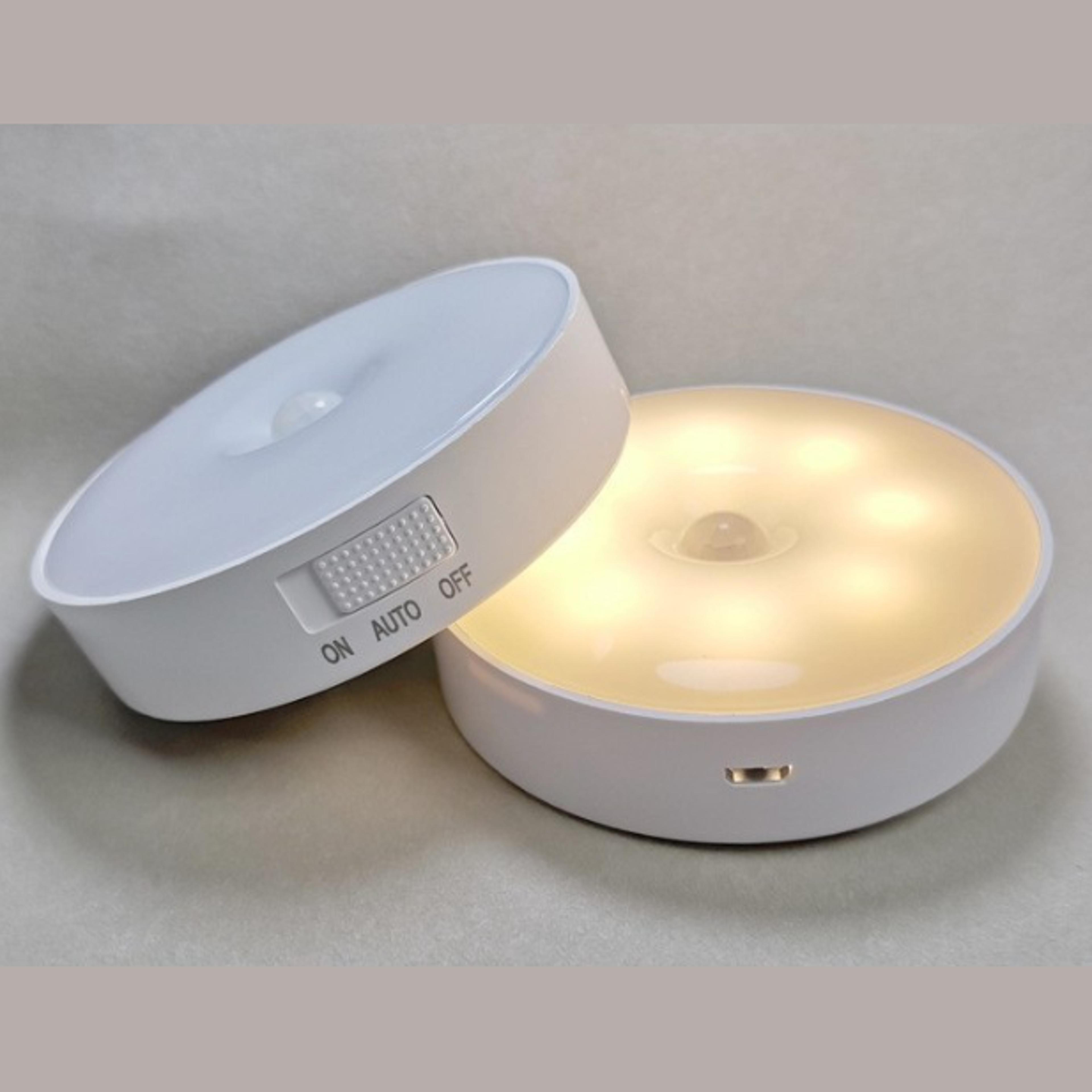 wireless led motion sensor night light 5 pack usb rechargeable closet cabinet lights