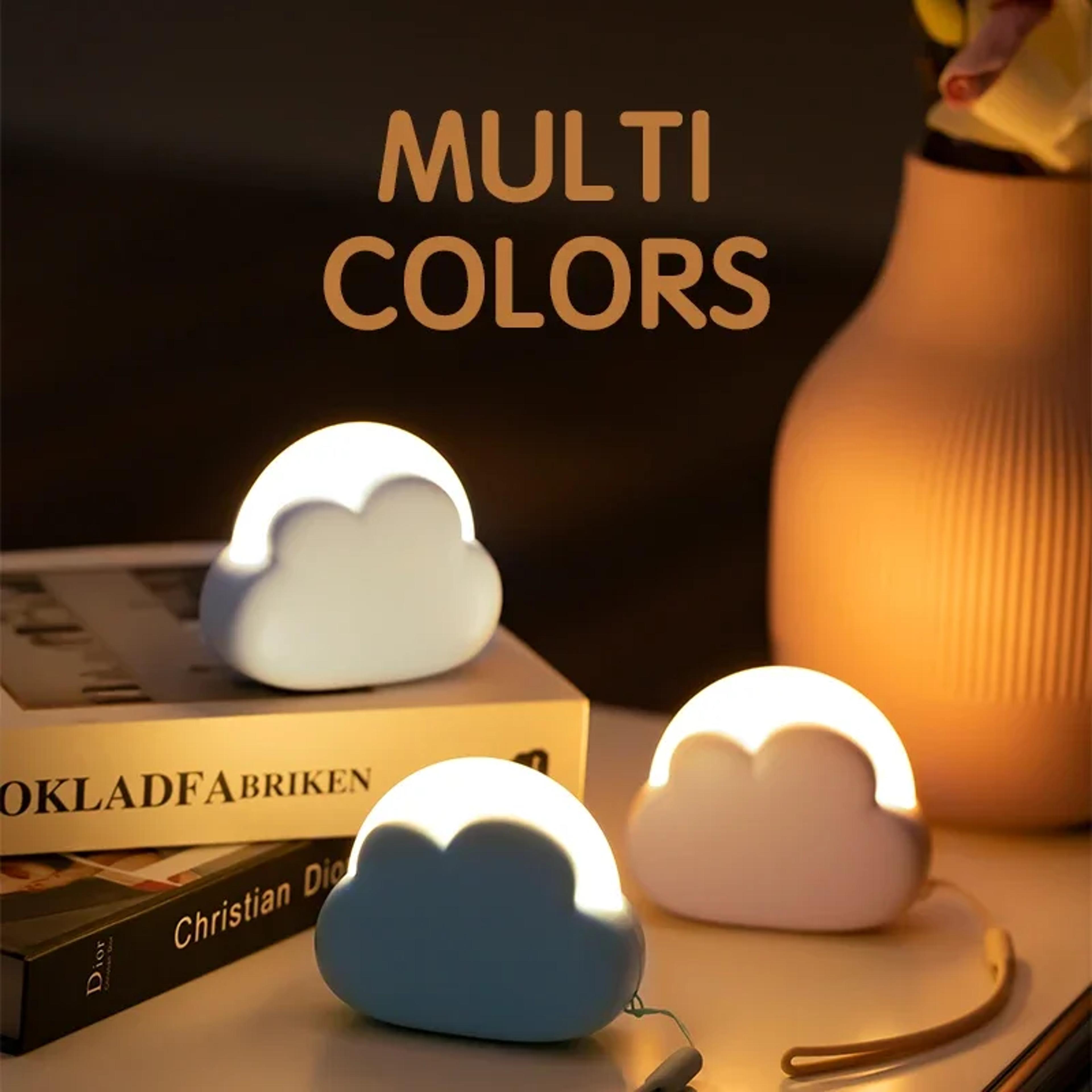 cloud night light usb rechargeable kids bedside lamp for baby nursery bedroom