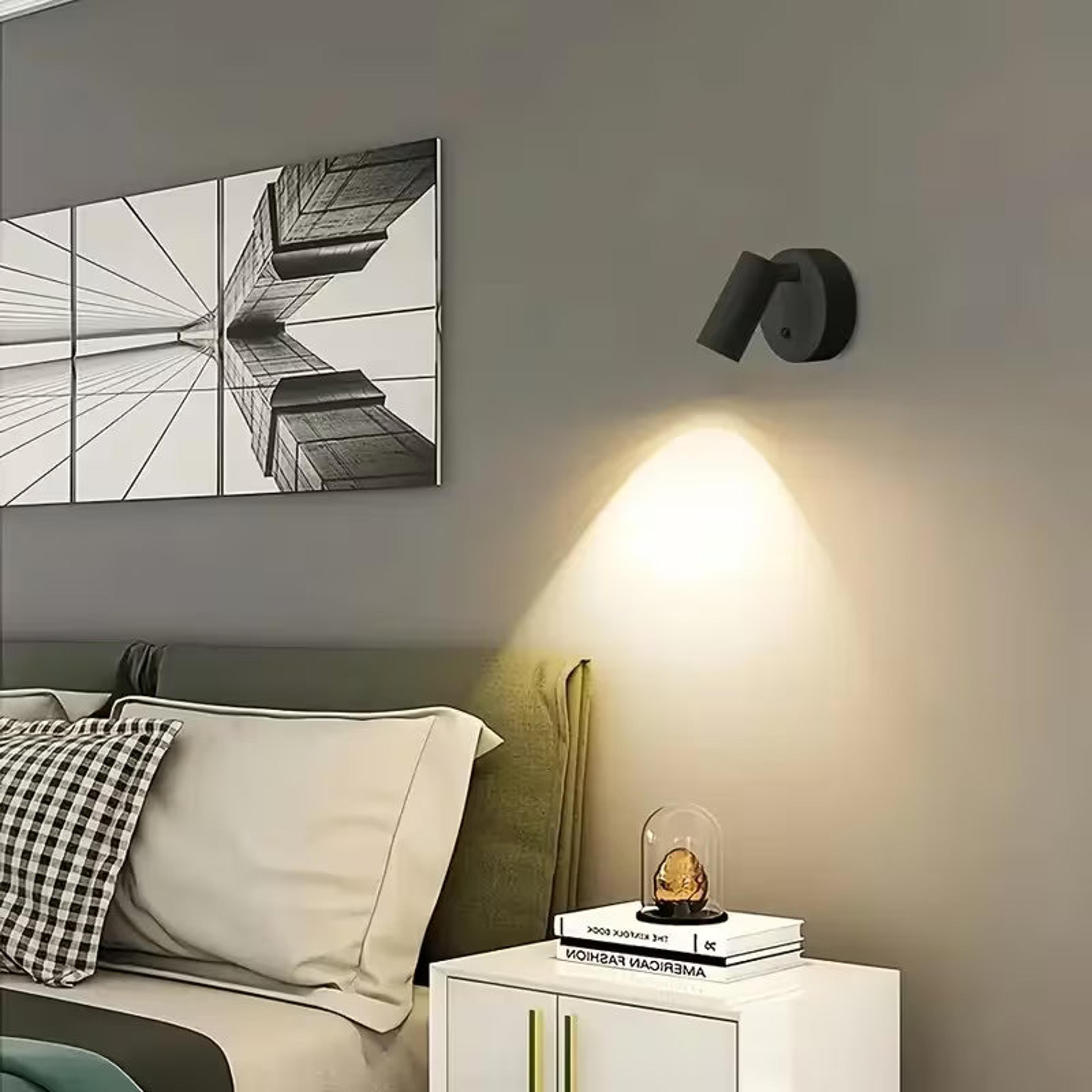 magnetic wall lamp rechargeable night light wireless adjustable color led lamp
