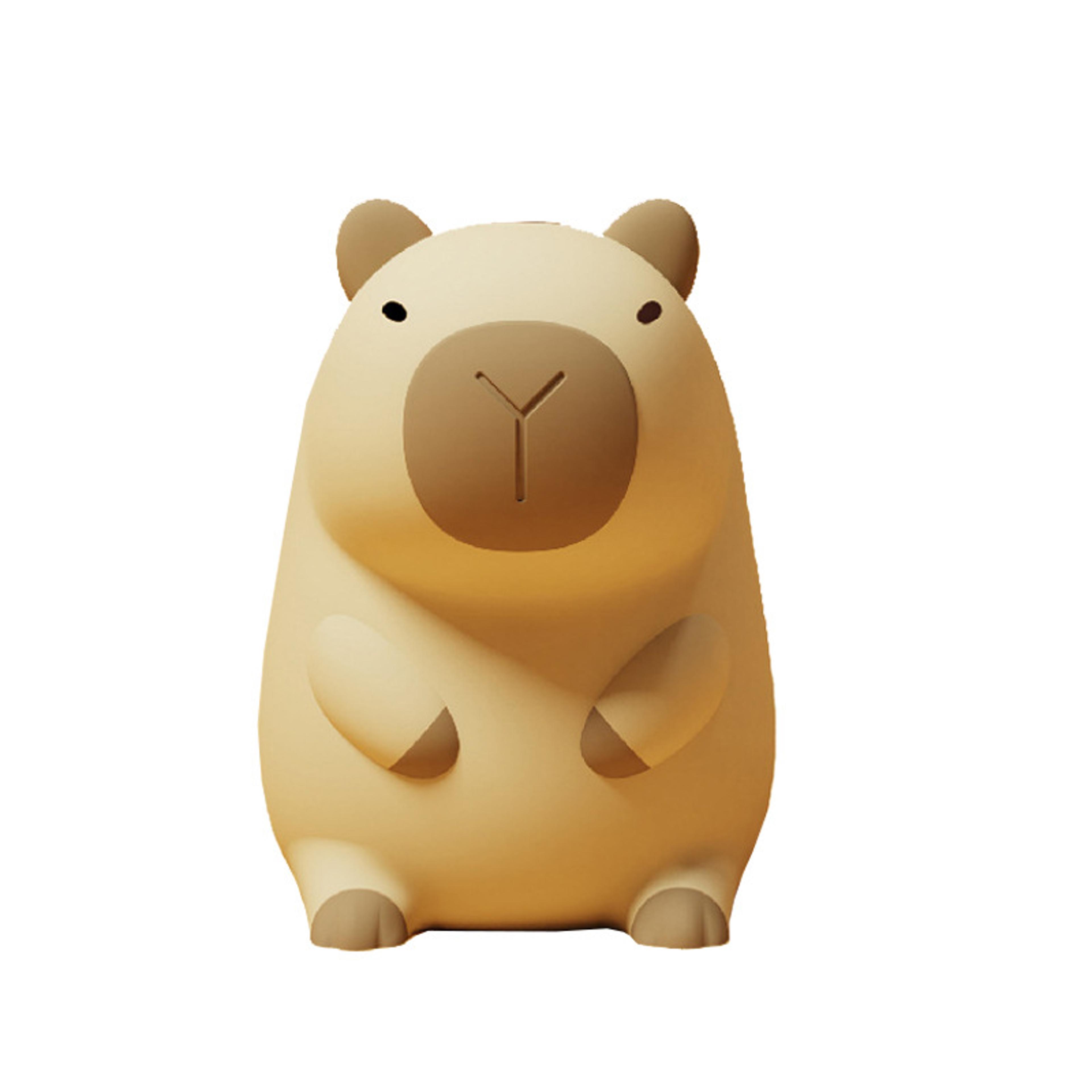 cute capybara night light dimmable battery operated kids bedside lamp for nursery and bedroom