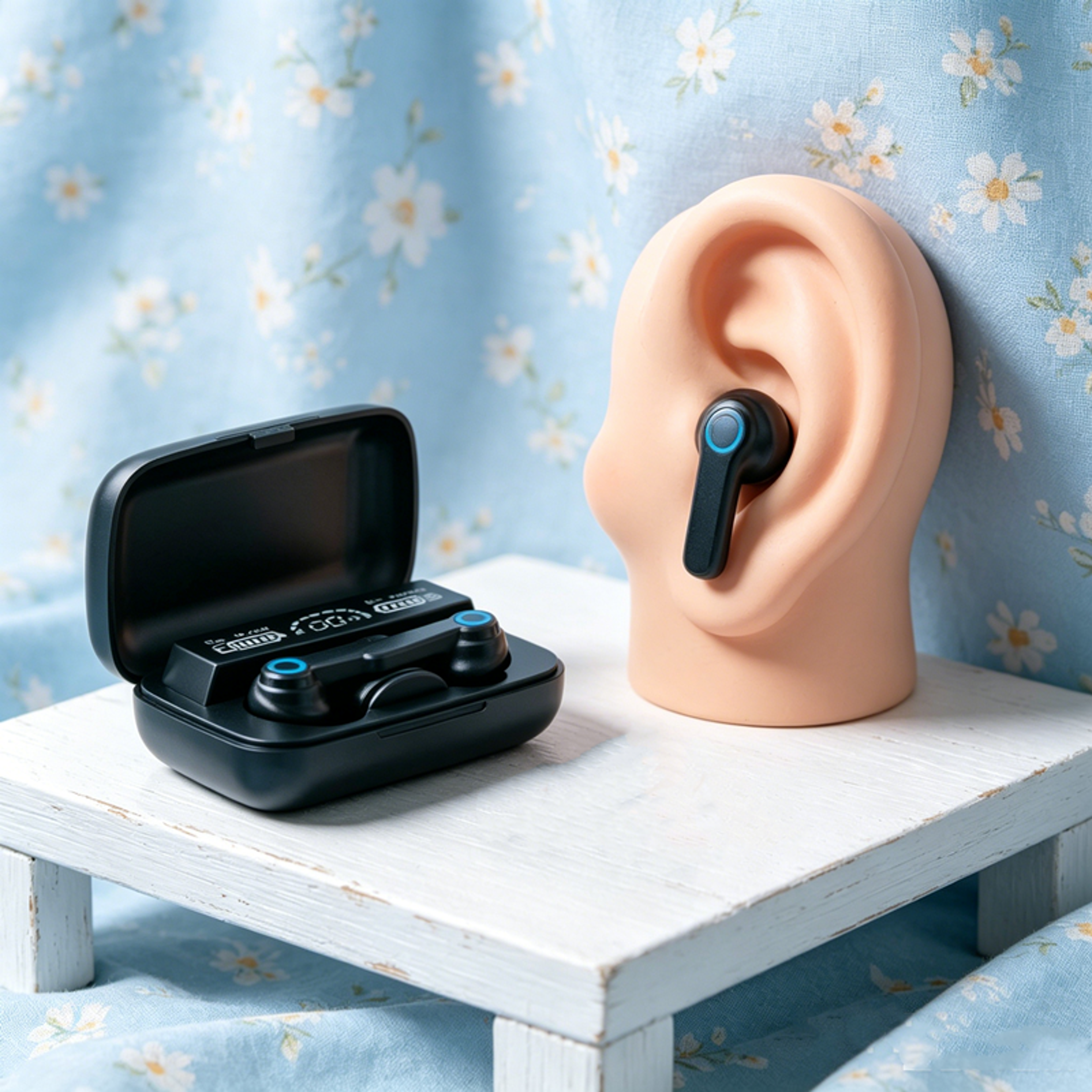 bluetooth 5.3 earbuds wireless earbuds with led display charging case ipx7 waterproof touch control