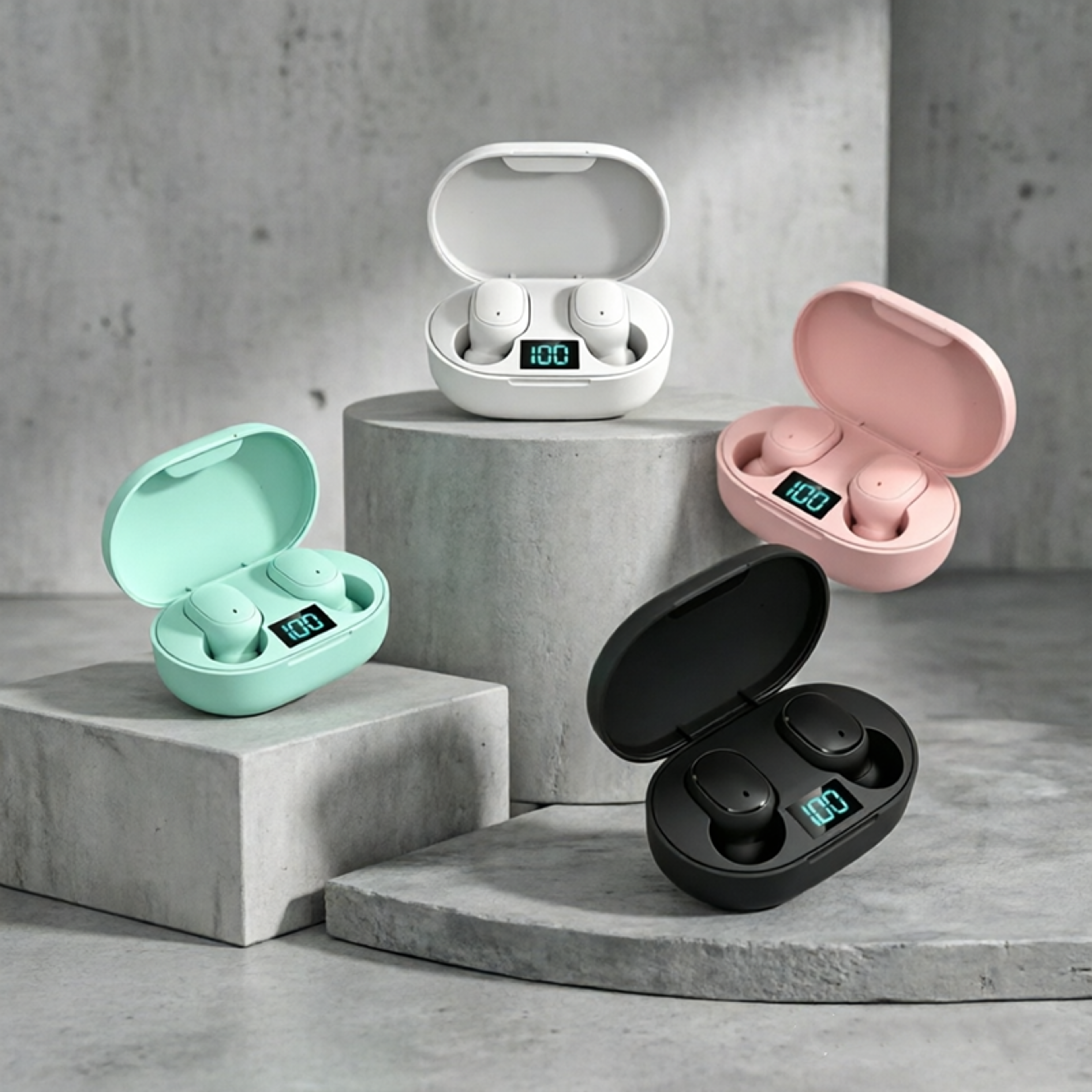 bluetooth earbuds wireless earbuds tws headphones with noise cancelling mic ipx4 water resistant