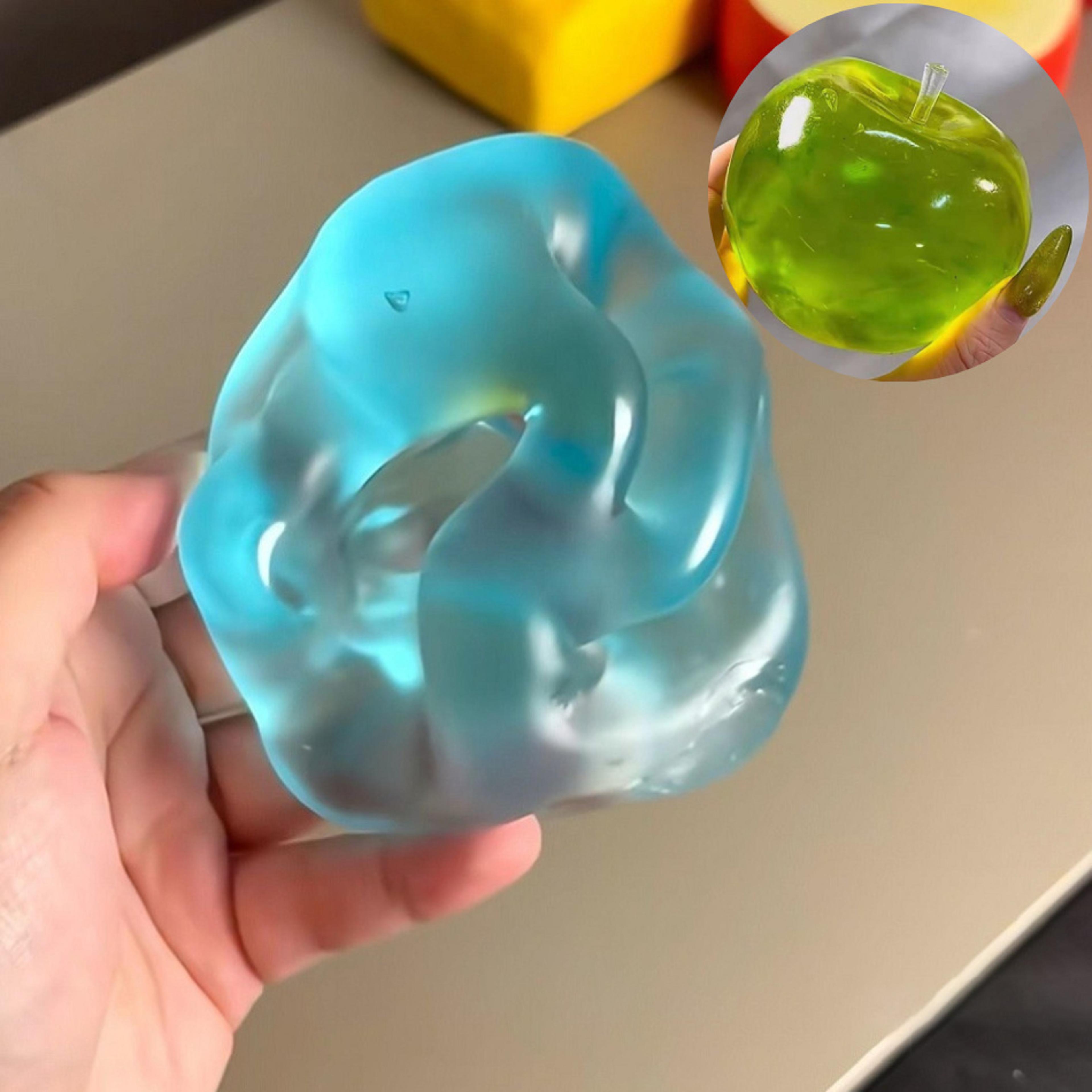 slow rebound stress ball green apple fidget toy soft sensory toy for kids and adults