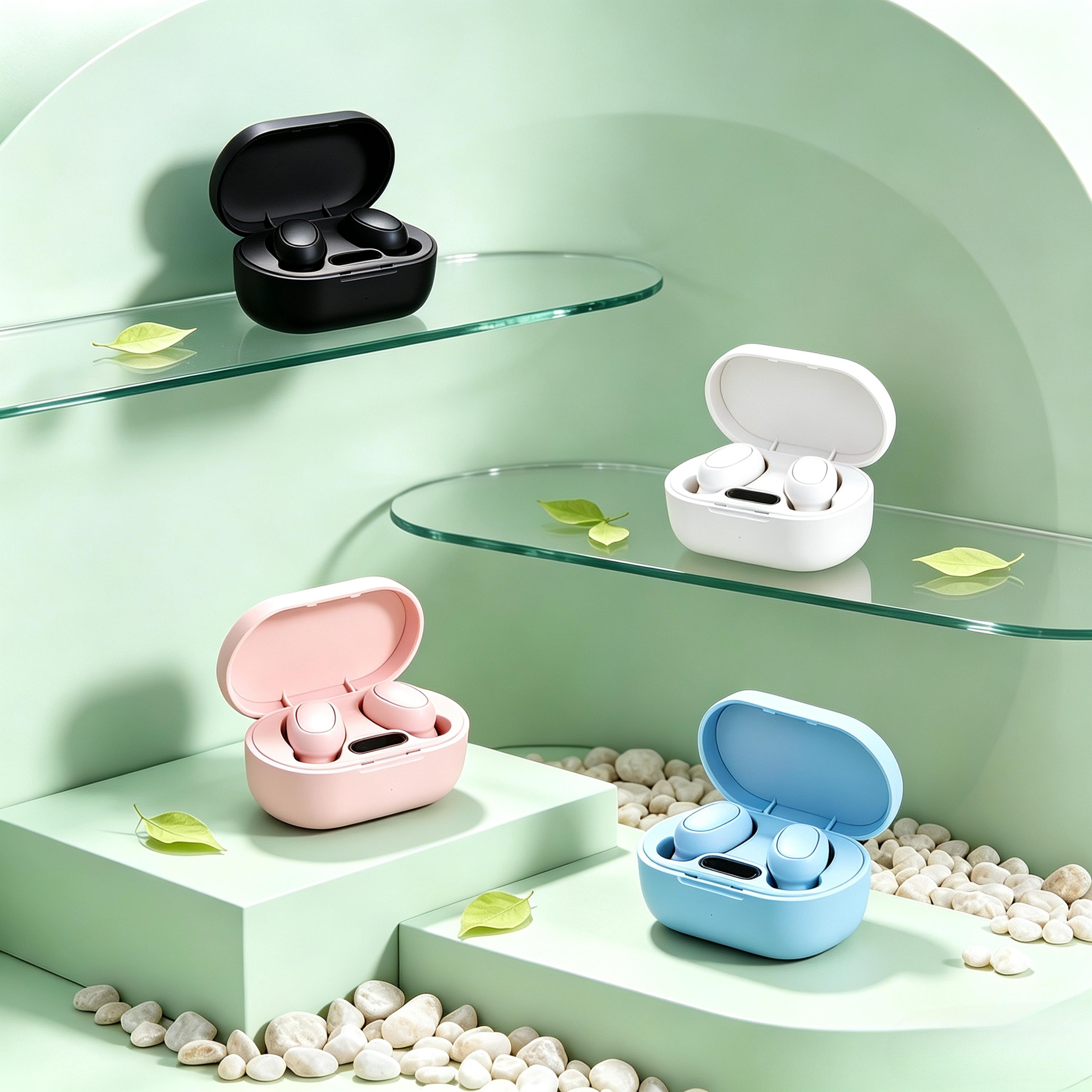 e7s bluetooth earbuds with led display charging case wireless bluetooth headphones