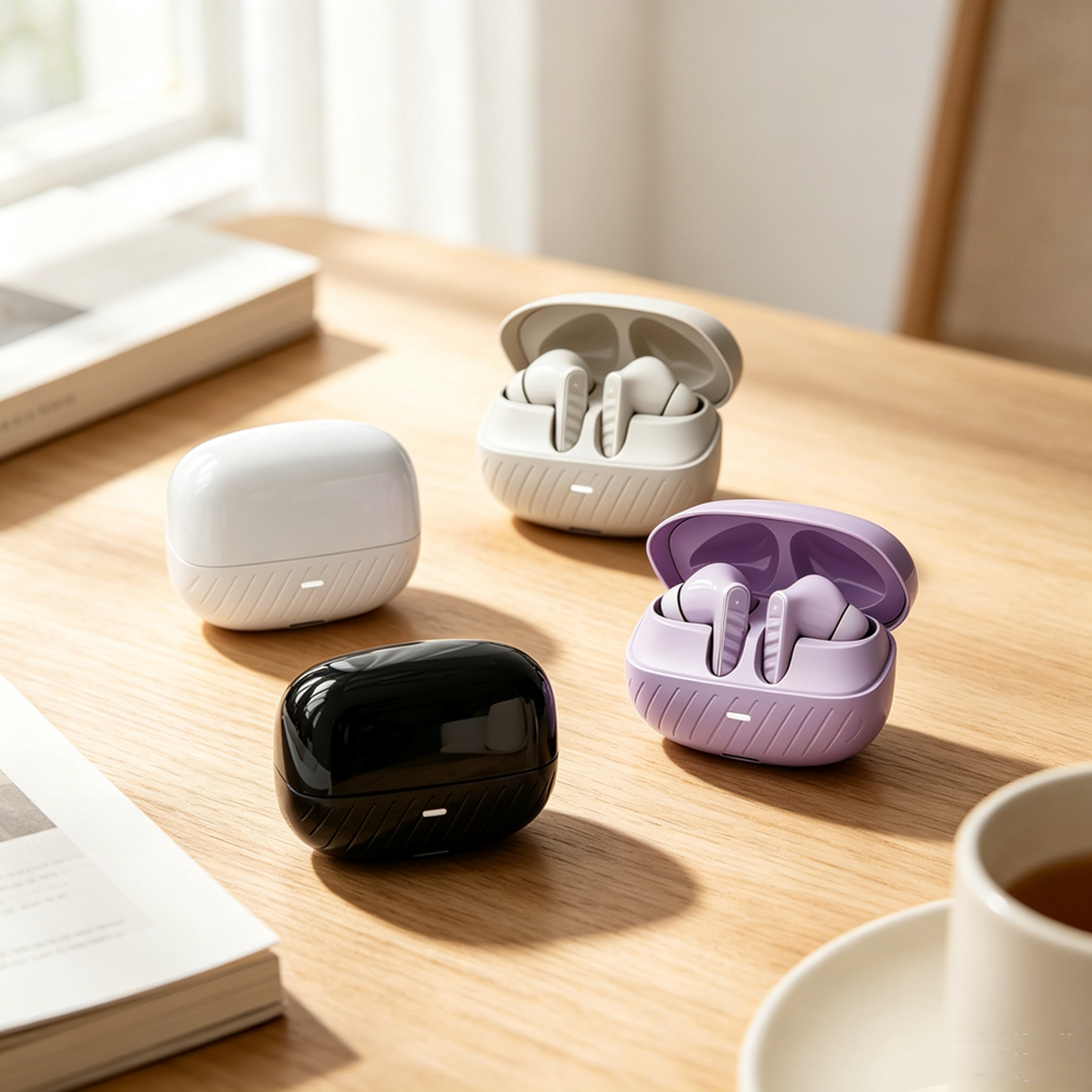 comfortfit wireless earbuds bluetooth 5.3 noise cancelling true wireless headphones