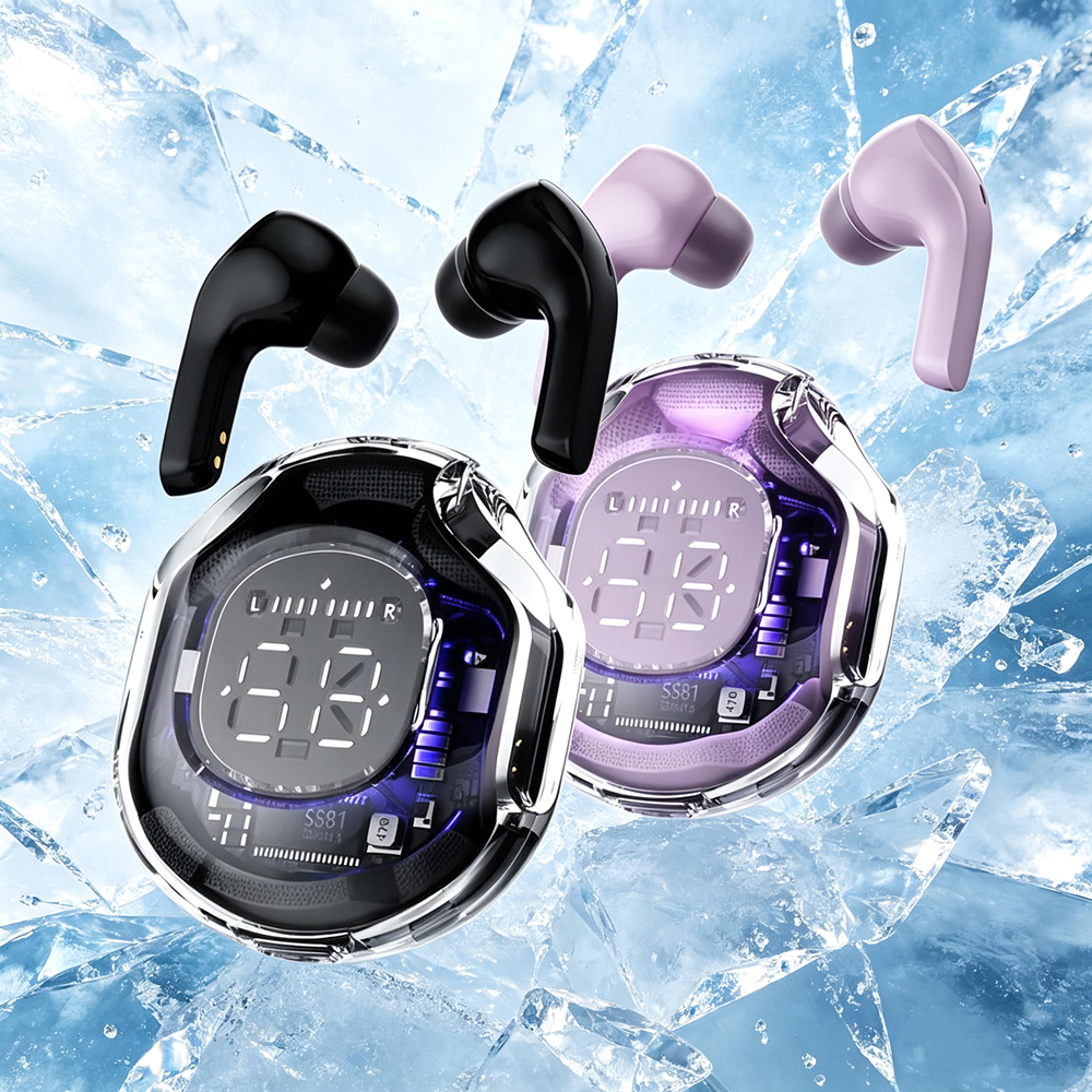 bluetooth earbuds tws wireless earphones with hd microphone and comfortable fit