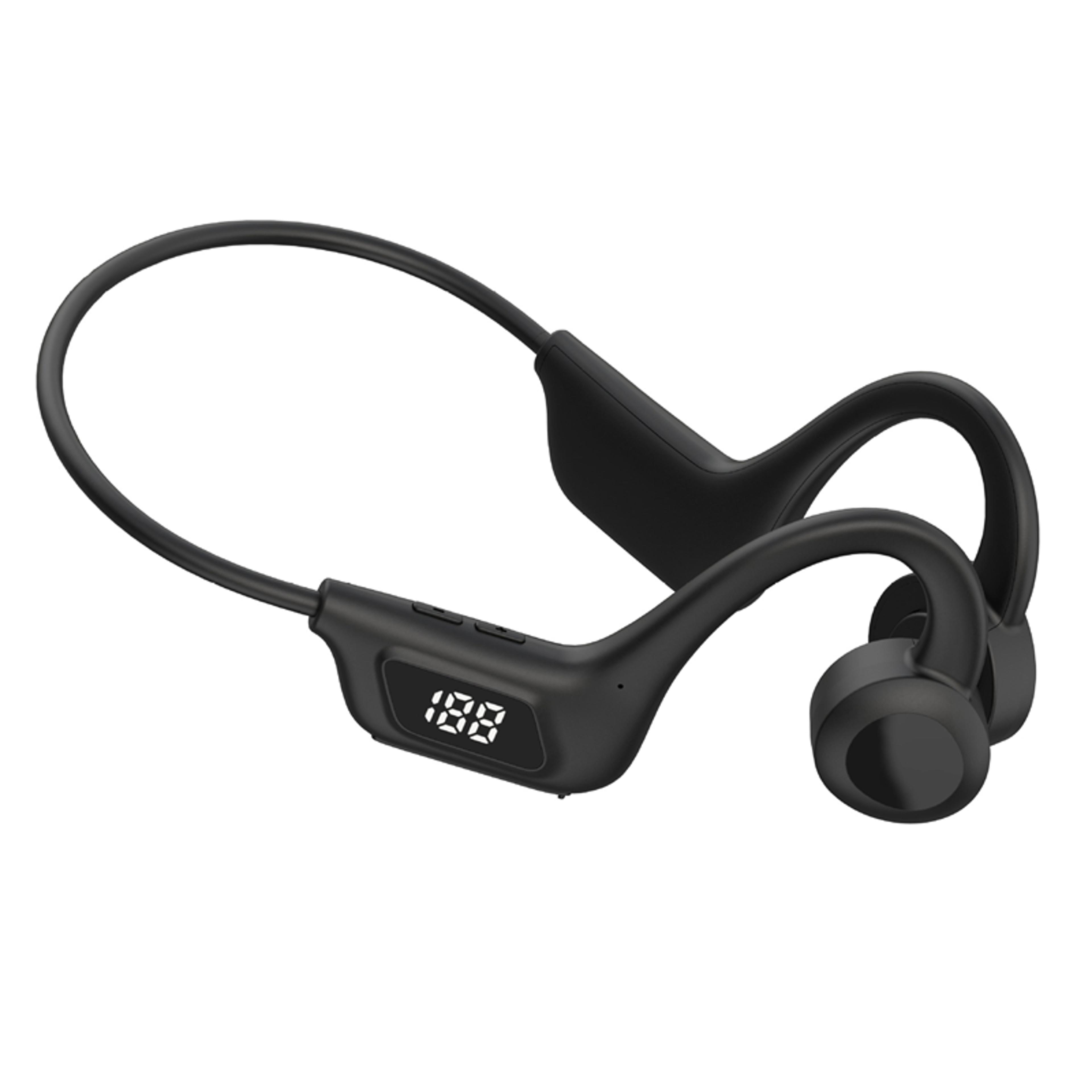 bone conduction bluetooth sports headphones with mic for running, swimming & outdoor fitness