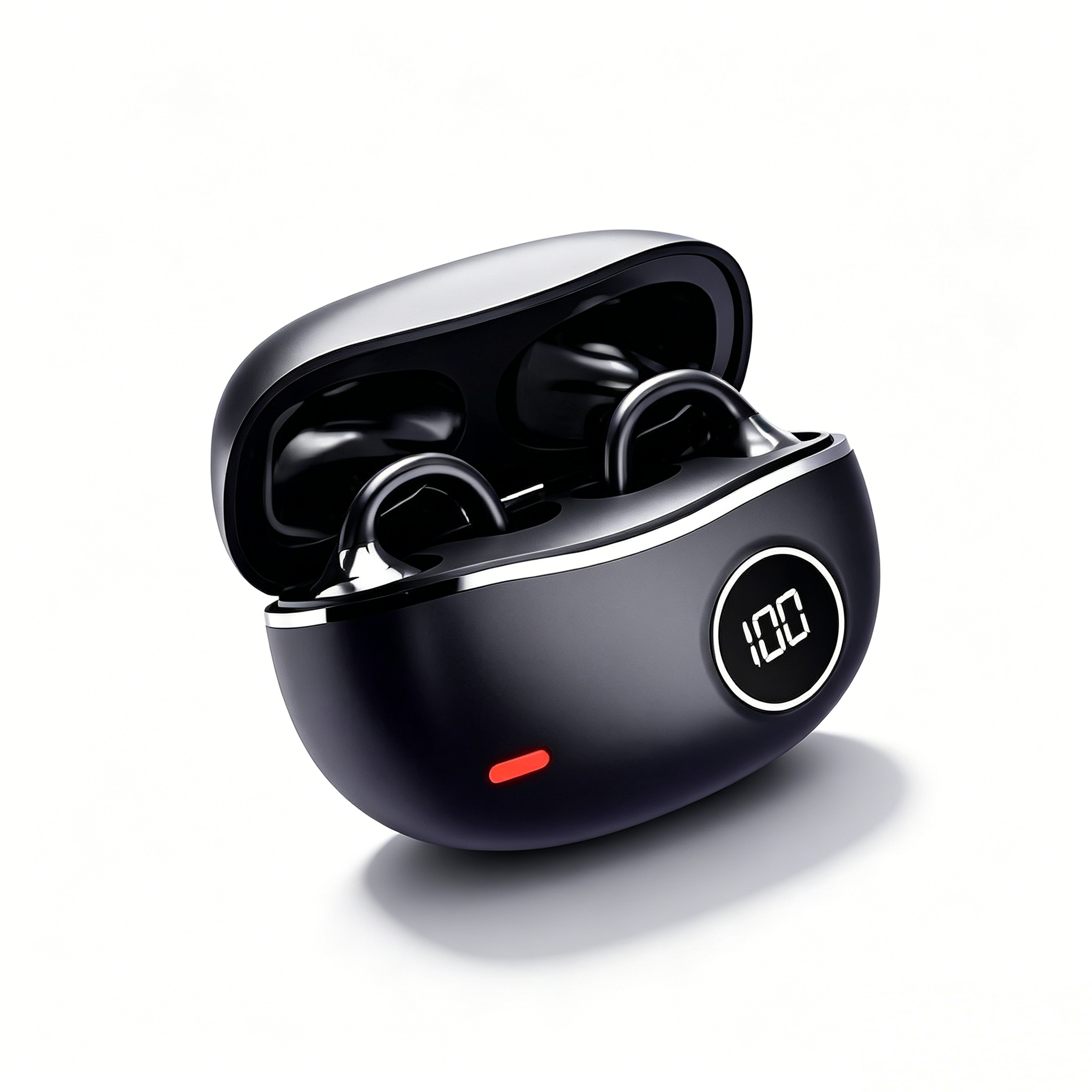 bluetooth 5.4 wireless earbuds with digital display, hifi stereo sound & hd microphone