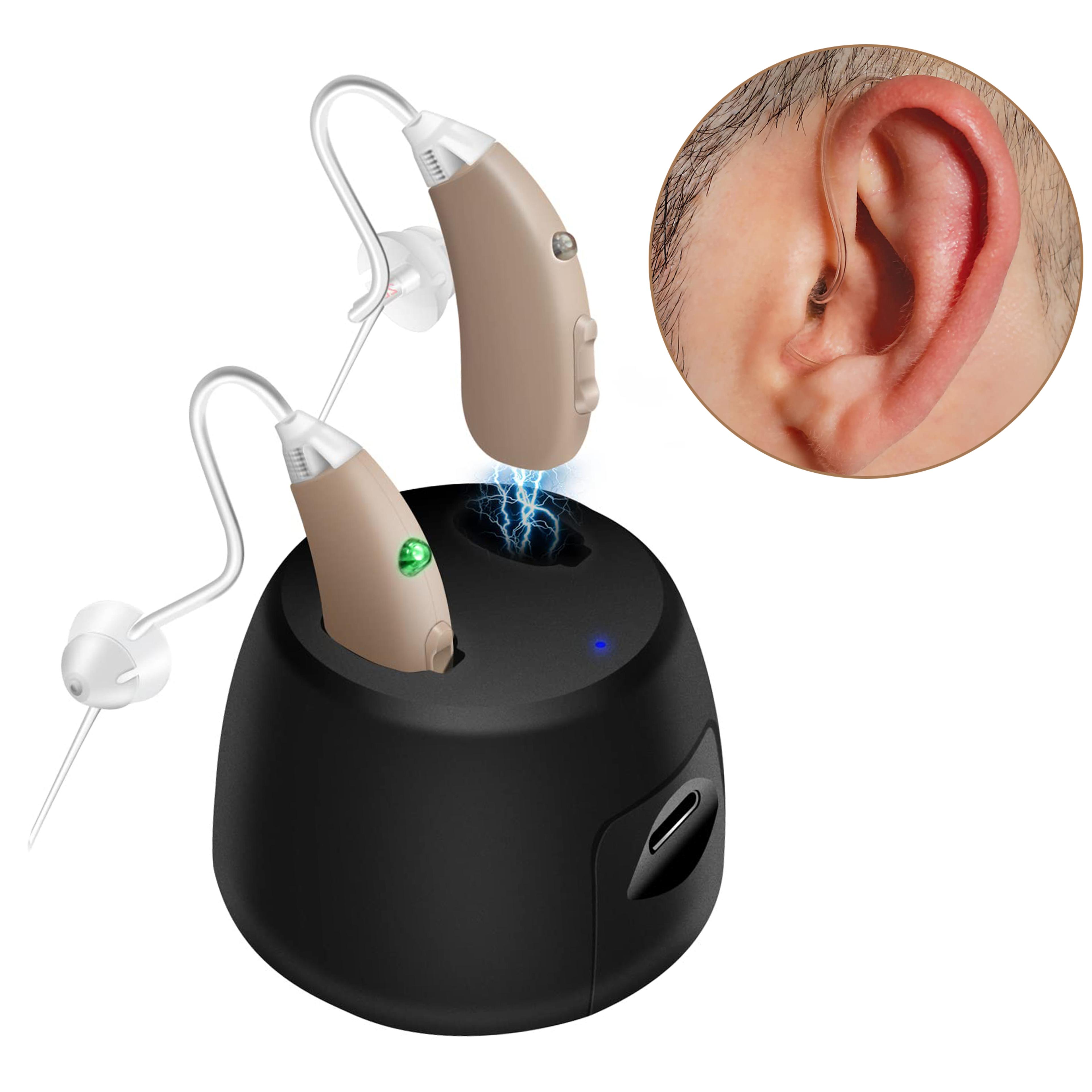 cleartone pro rechargeable hearing aid digital hearing aid mini ric sound amplifier for seniors