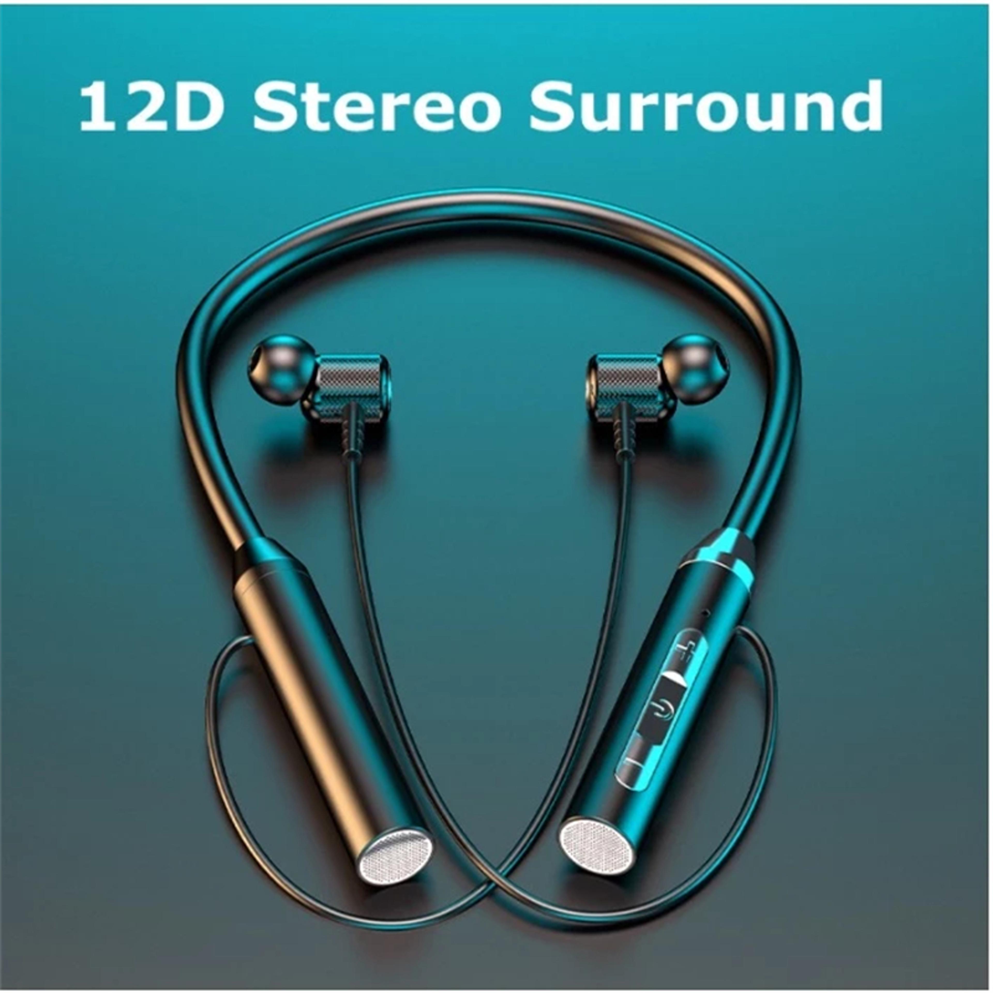 magnabeat bluetooth neckband headphones with mic hifi wireless sports earbuds